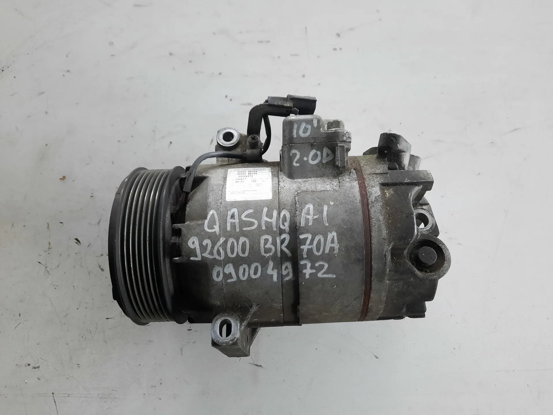 Compressore clima per Nissan Qashqai del 2010 CODICE RICAMBIO : 92600BR70A