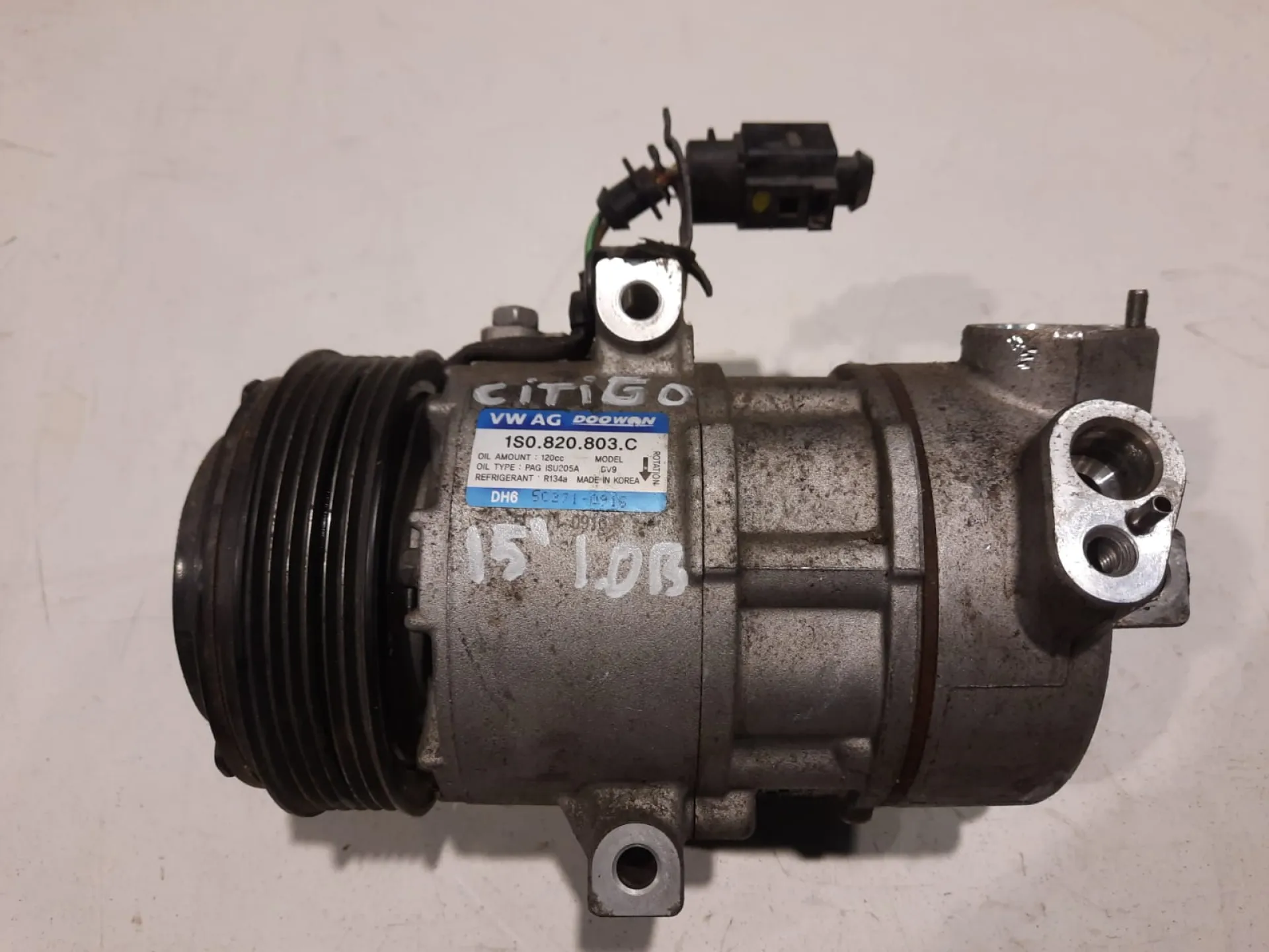Compressore Clima Skoda Citigo del 2015 1.2 Benzina CODICE RICAMBIO : 1S0820803C