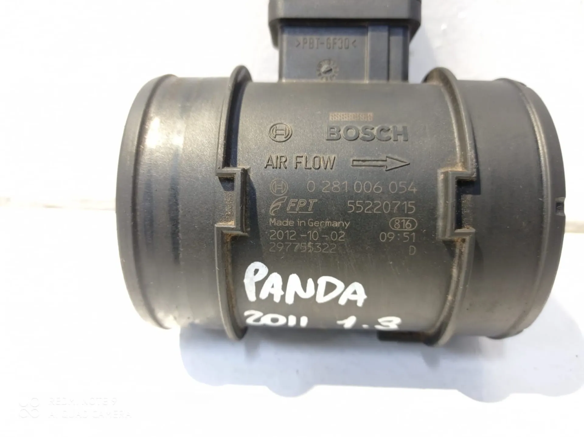 DEBIMETRO con codice 0281006054 da FIAT Panda 3Â° Serie 1300 Diesel (2012)