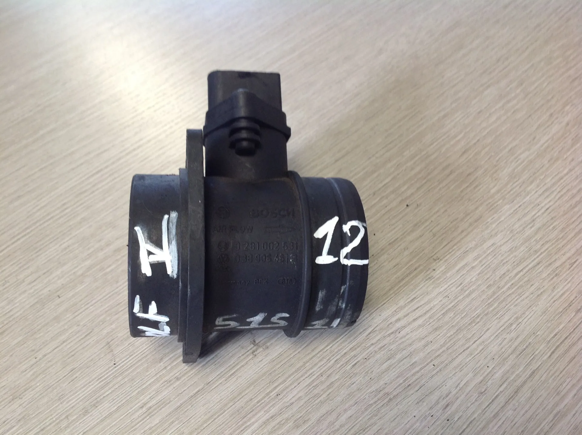 DEBIMETRO con codice 0281002531 038906461B da VOLKSWAGEN Golf 5 Berlina (03>08) Diesel (2006)