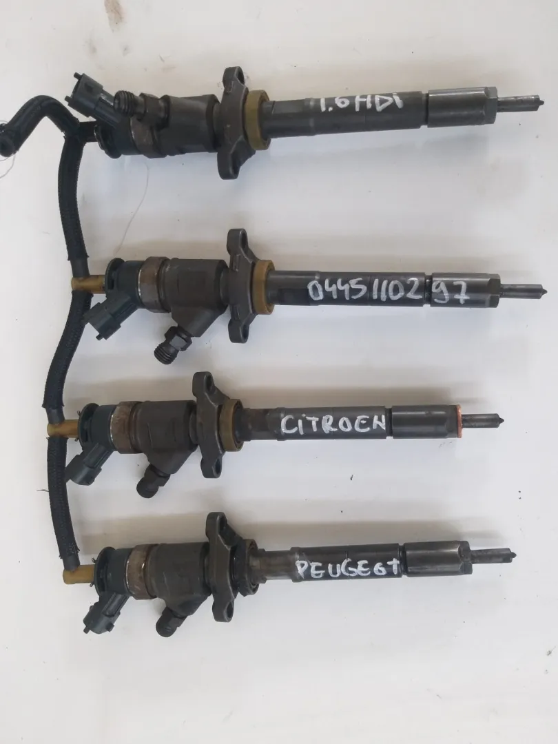 Iniettori Peugeot 307 1.6 HDI del 2006 CODICE RICAMBIO : 0445110297