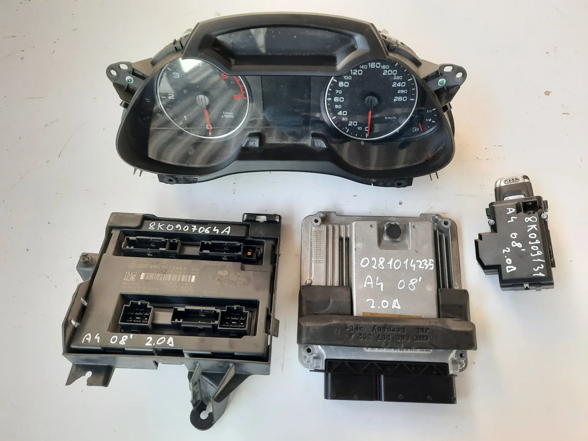 Kit Centralina Audi A4 , 2.0 TDI 2010 CODICE RICAMBIO : 0281014235