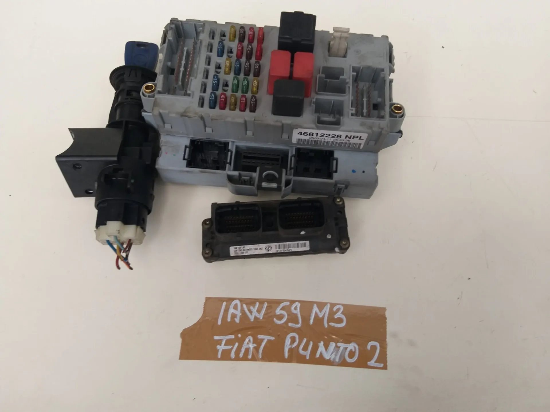 Kit centralina Fiat Punto 2 1.2 B del 2002 CODICE RICAMBIO : IAW59M3