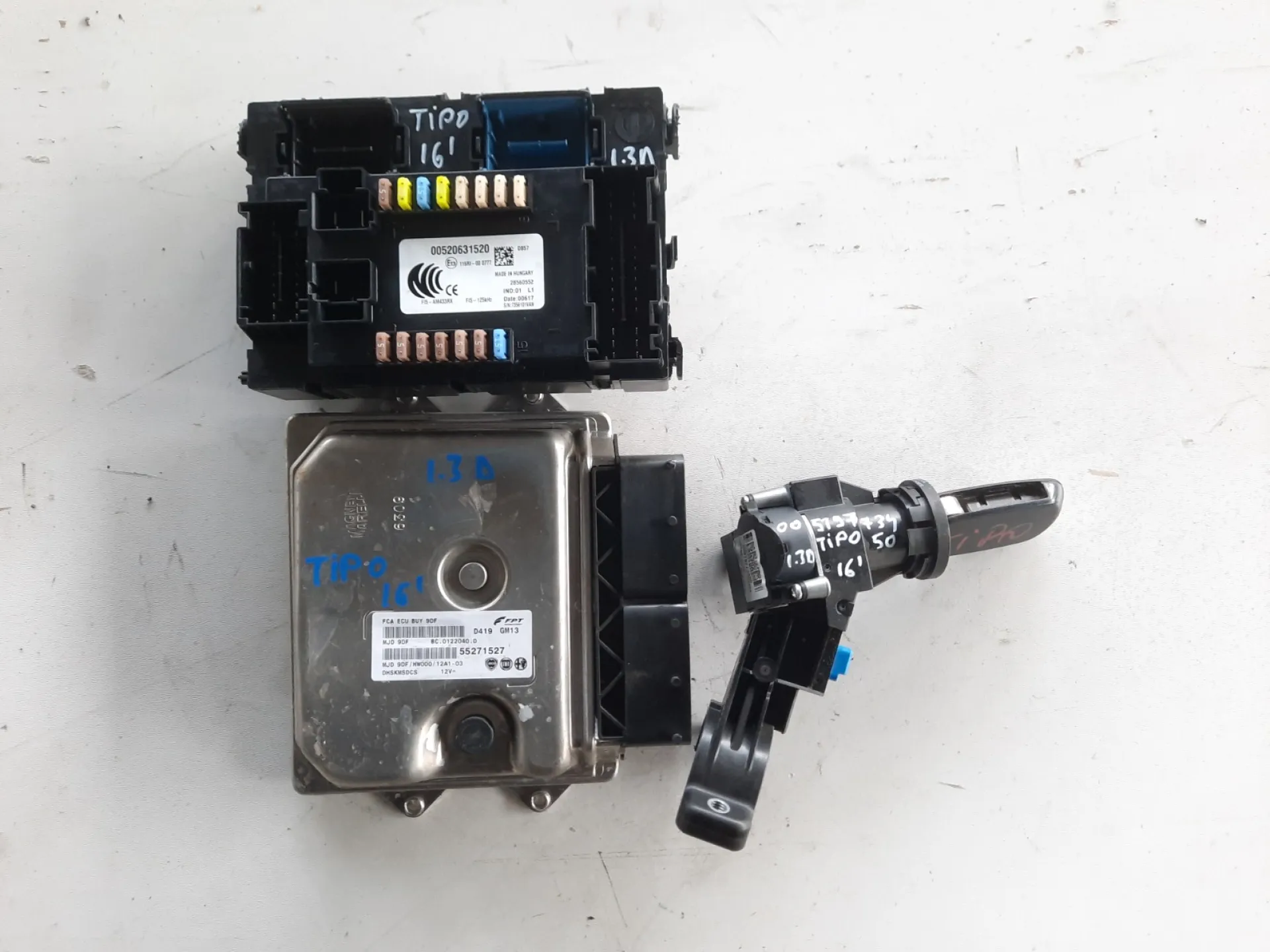 Kit centralina Fiat Tipo 1.3 D del 2016 CODICE RICAMBIO : 55271527