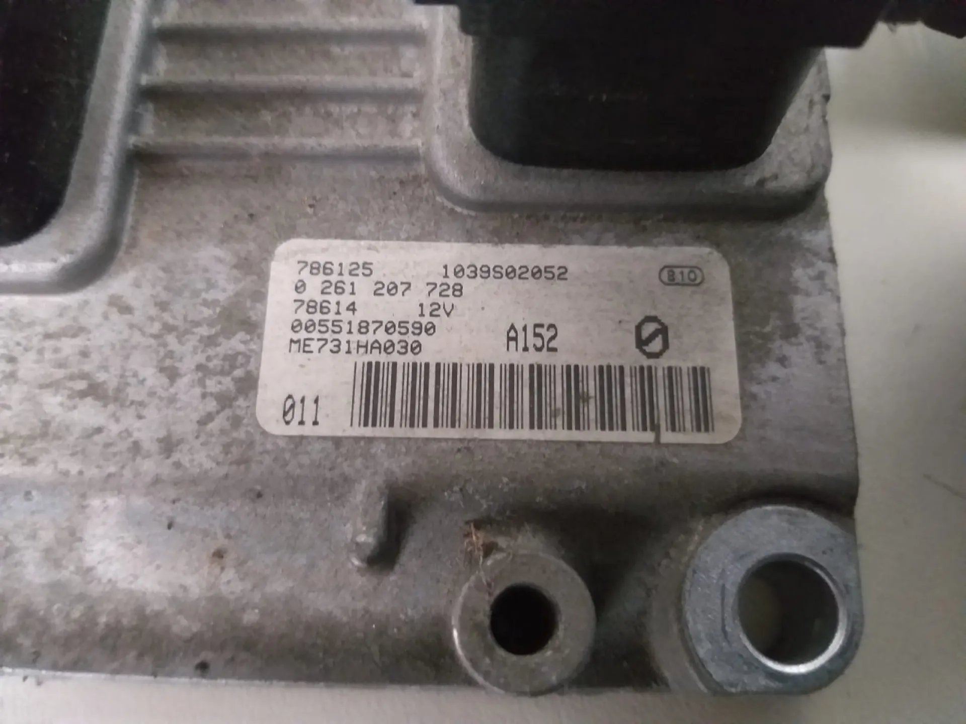 Kit centralina motore Alfa Romeo 147 1.6 B del 2007 CODICE RICAMBIO : 1039502052