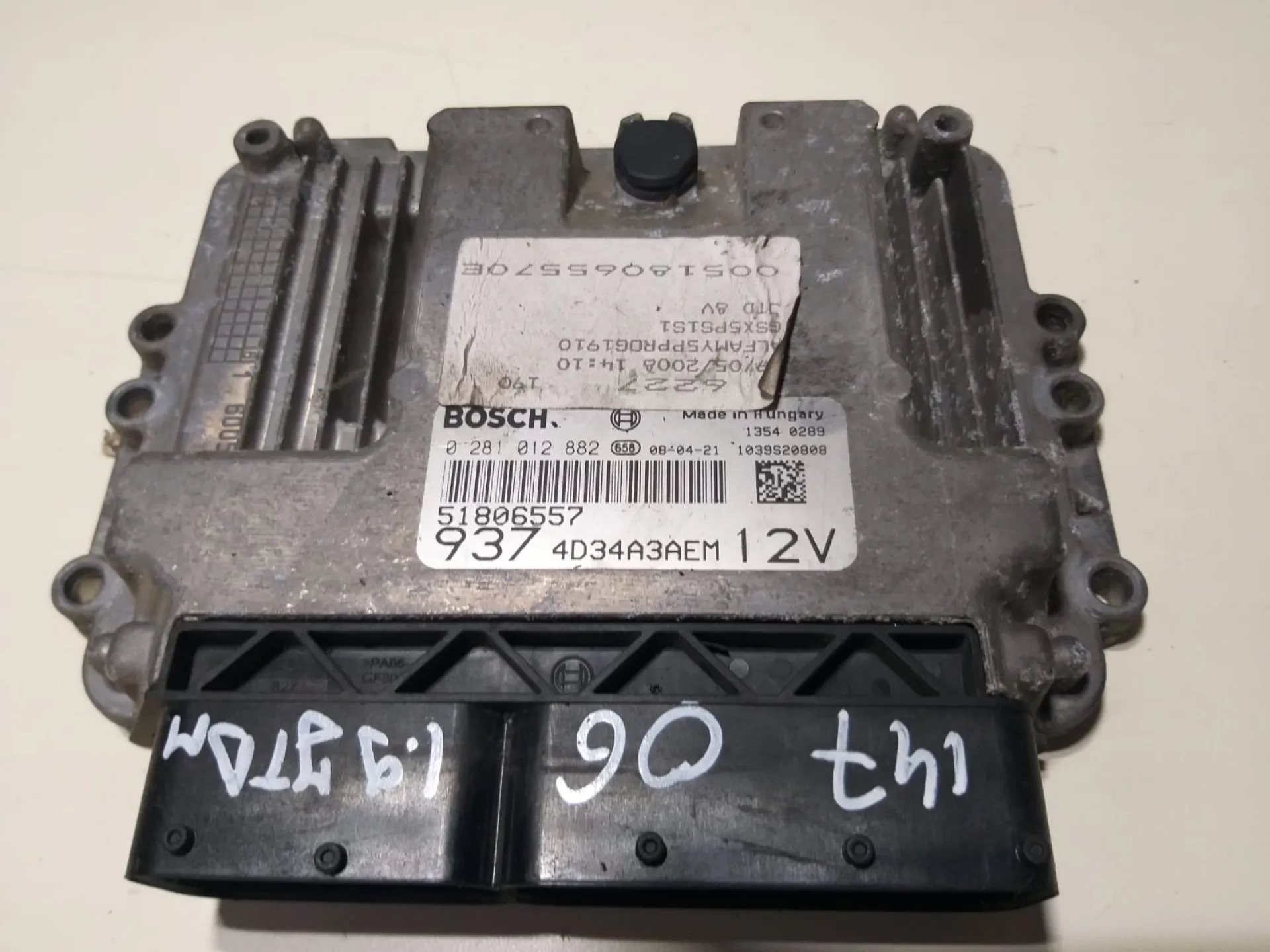 Kit Centralina Motore Alfa Romeo 147 - 1.9 Diesel 2007 CODICE RICAMBIO : 0281012882
