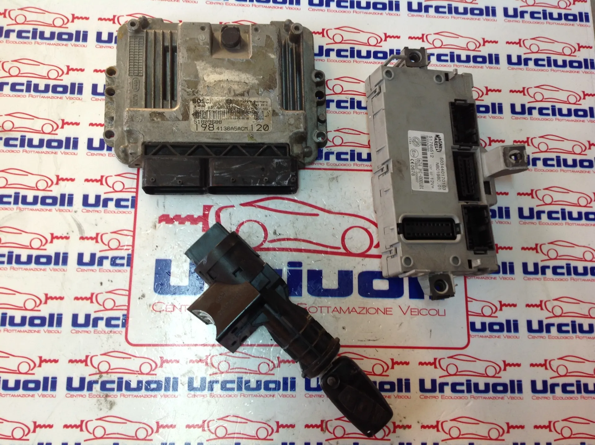 0281013579 51809688 KIT CENTRALINA MOTORE FIAT Bravo 2Â° Serie Diesel (2009)