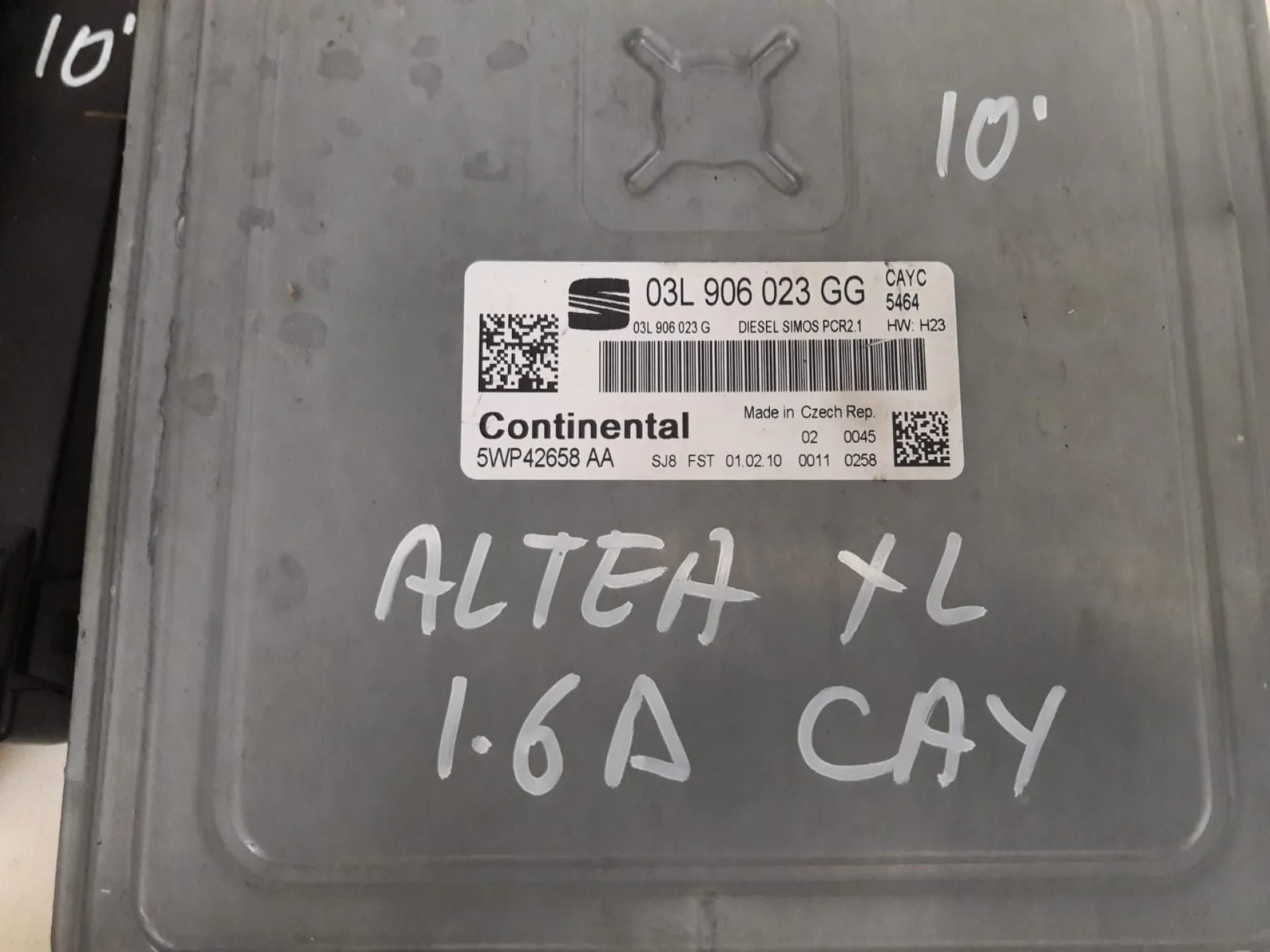 Kit centralina motore Seat Altea XL 1.6 D del 2010 CODICE RICAMBIO : 03L906023GG