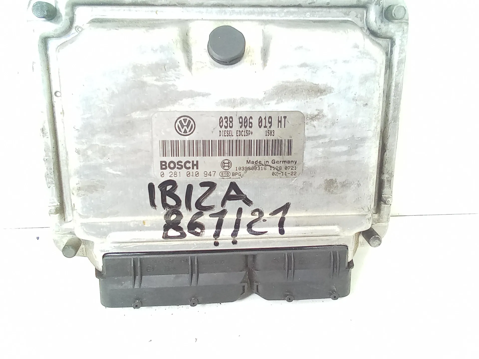 KIT CENTRALINA MOTORE con codice 0281010947 da SEAT Ibiza Serie (02>05) 1900 Diesel 74 (2003)