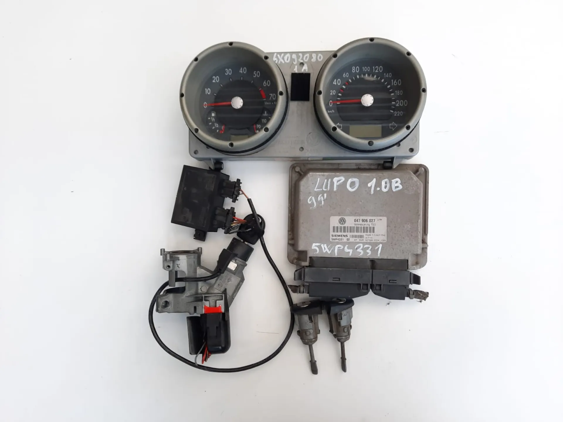 Kit centralina VW Lupo 1.0 B del 1999 CODICE RICAMBIO : 6X0920801A