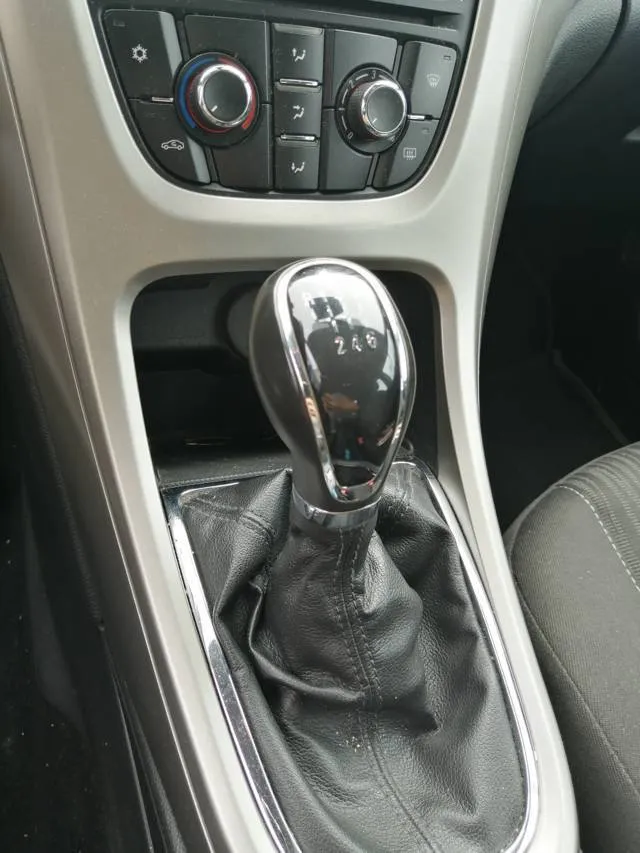 Copri Leva Cambio In Vera Pelle Per Opel Astra H 2004-2010 – Nero, Per Cambio Manuale, Prodotto In UE