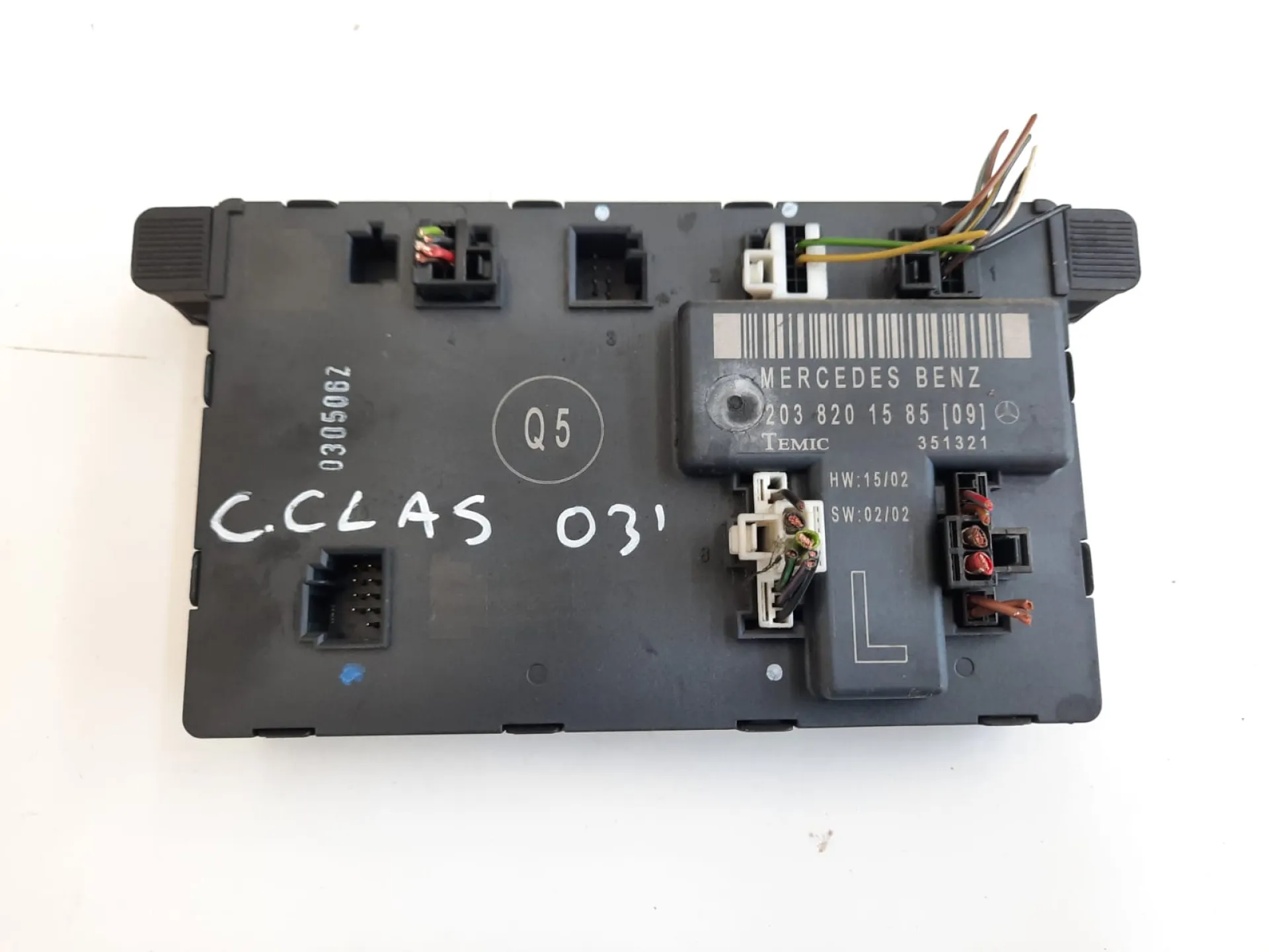 Modulo centralina porta sinistra Mercedes Classe C 2.7 D del 2003 CODICE RICAMBIO : 2038201585