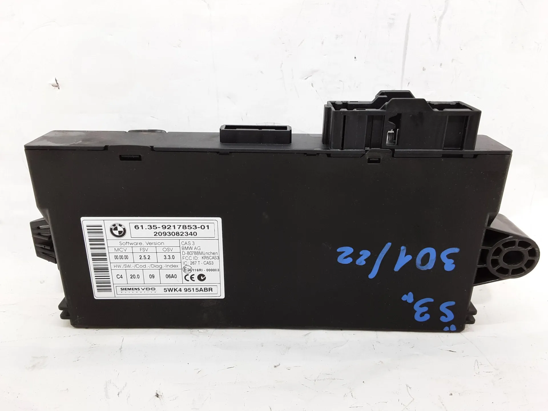 MODULO ELETTRONICO con codice 6135921785301 da BMW Serie 3 E90 Berlina 2000 Diesel 130 kW / 177 CV con codice motore N46D20C/N47 D20 A, N47 D20 C (2009)