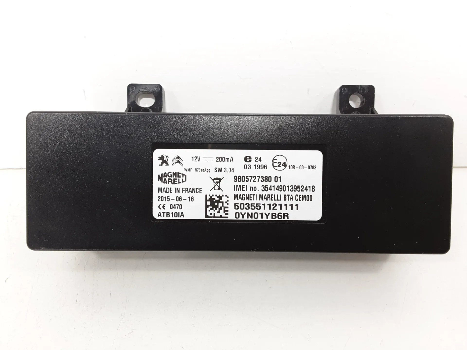 MODULO ELETTRONICO con codice 980572738001 da CITROEN C5 Break 1° Serie 2000 Diesel 120 kW / 163 CV con codice motore RH02/RHH (DW10CTED4) (2016)