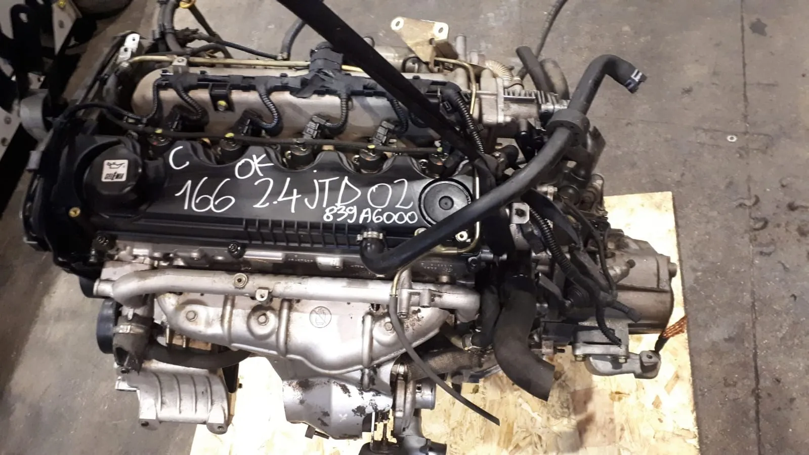 Motore Alfa 166 del 2002 2.4 JTD cod: 839A6000 CODICE RICAMBIO : 839A6000