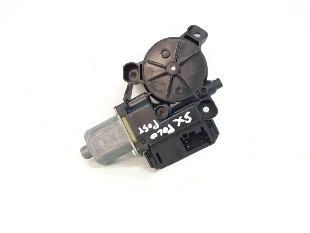 MOTORINO ALZAVETRO POSTERIORE SINISTRO con codice 6R0959811G da VOLKSWAGEN Polo 5Â° Serie 1600 Diesel 66 (2012)