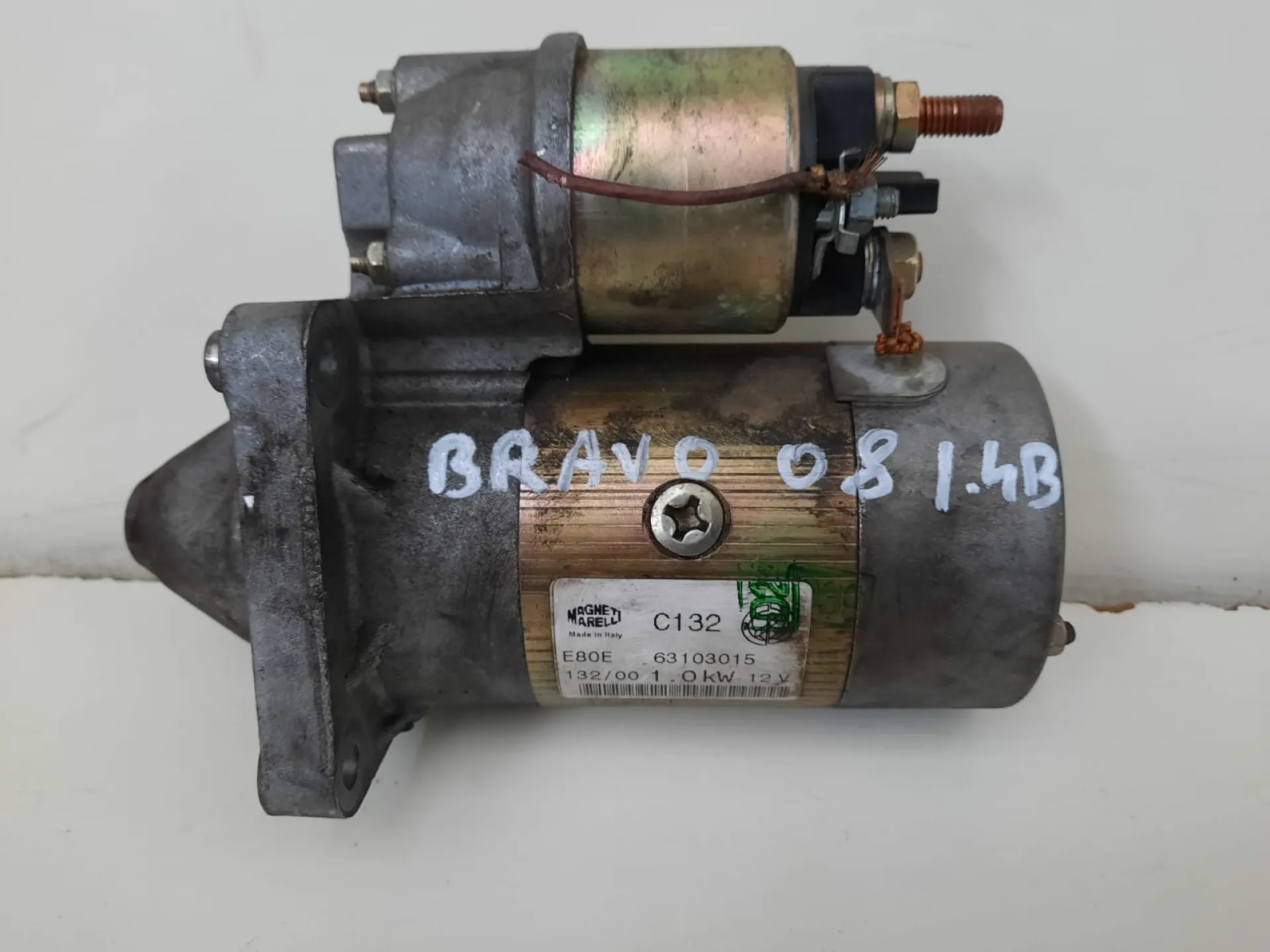 Motorino avviamento Fiat Bravo del 2008 1.4 Benzina CODICE RICAMBIO : 63103015