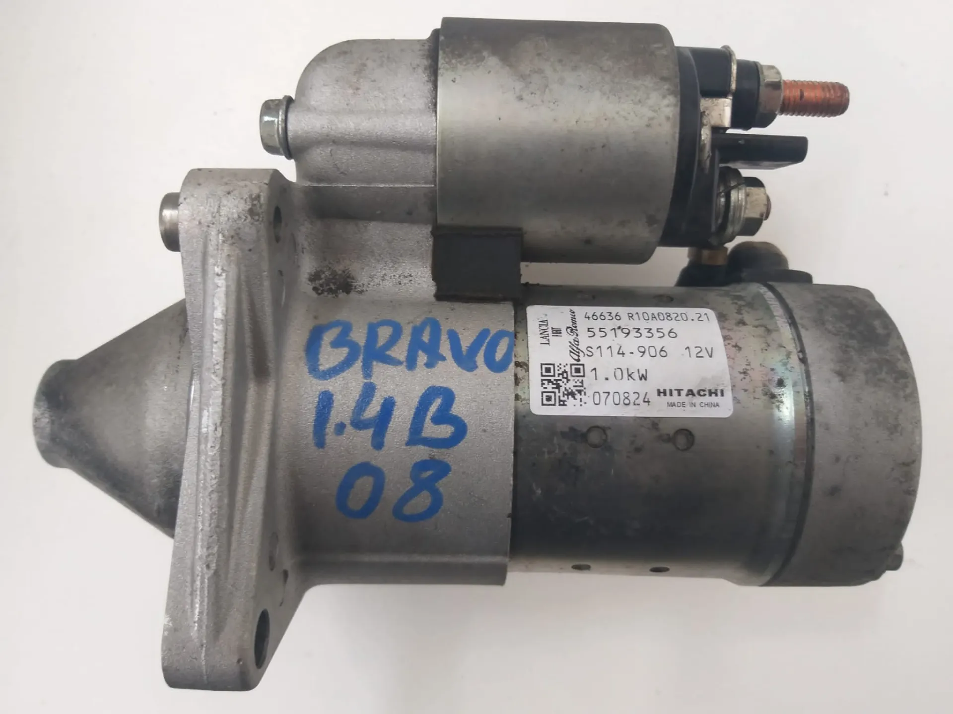 Motorino avviamento Fiat Bravo del 2008 CODICE RICAMBIO : 55193356