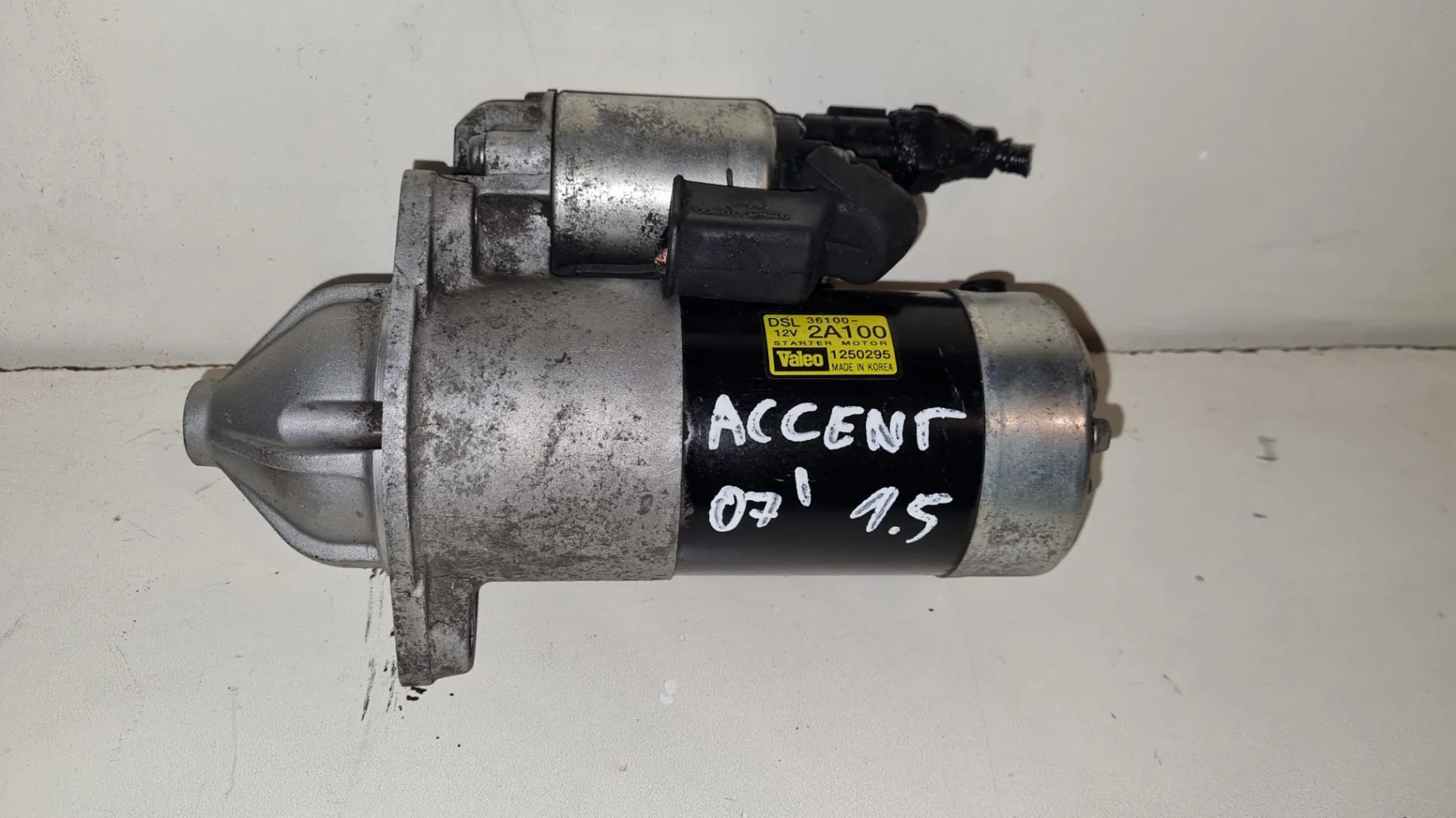 Motorino avviamento Hyundai Accent del 2007 1.5 Diesel CODICE RICAMBIO : 36100-2A100