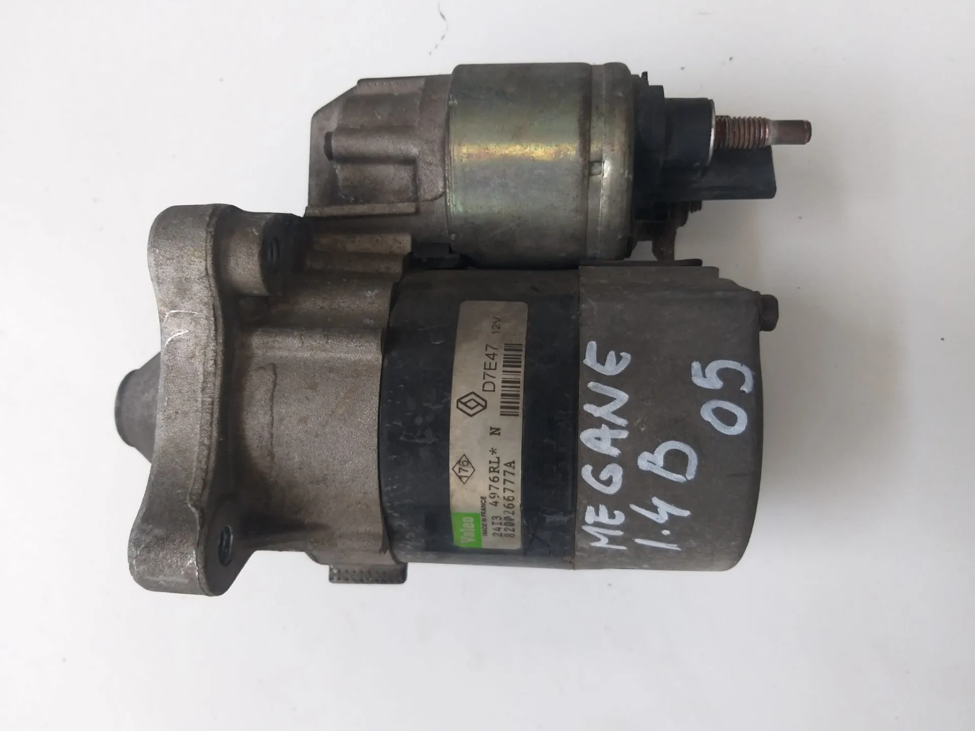 Motorino avviamento Renault Megane 1.4 B del 2005 CODICE RICAMBIO : 8200266777A