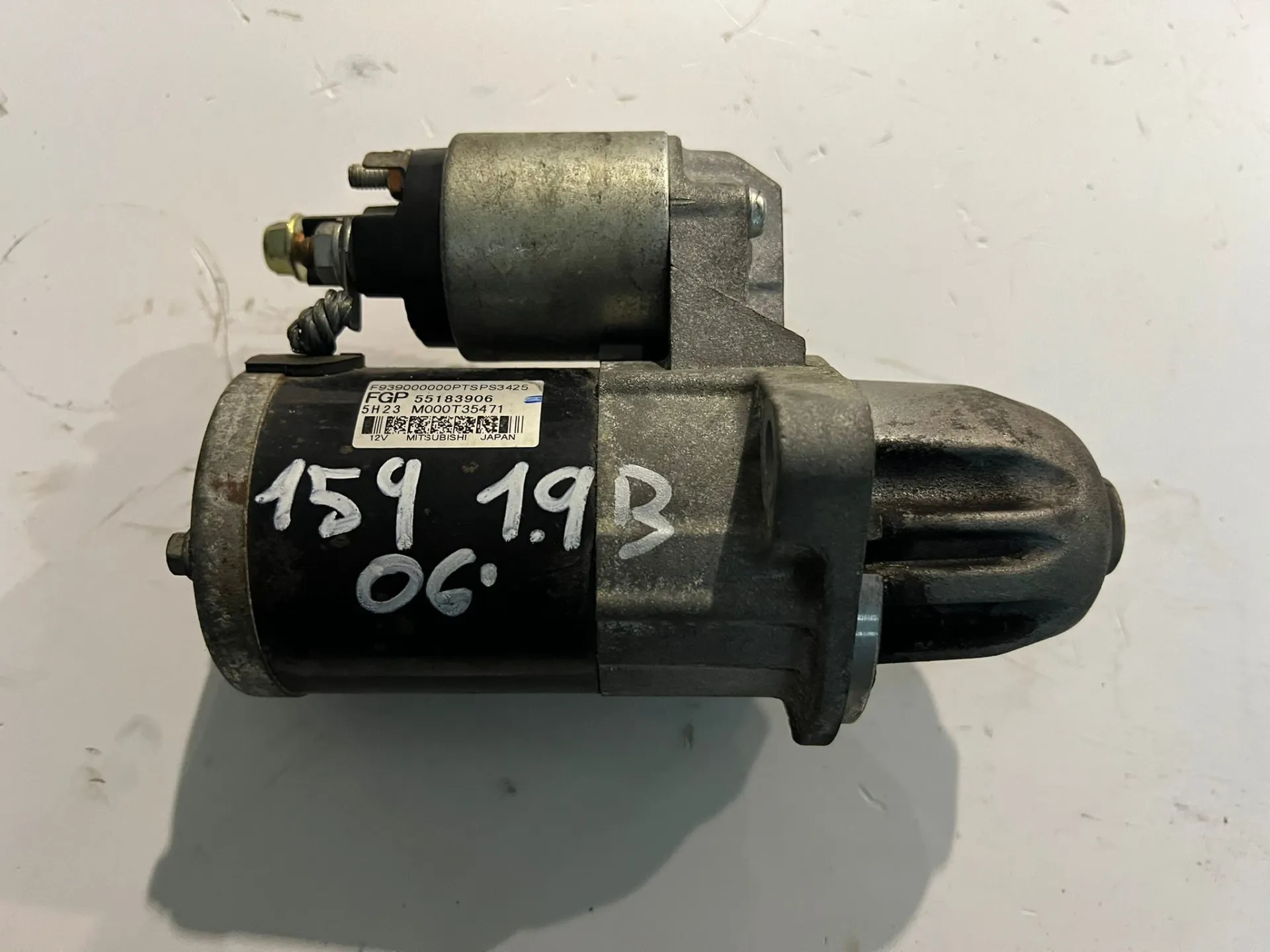 Motorino d'avviamento Alfa Romeo 159 1.9 B del 2006 CODICE RICAMBIO : 55183906