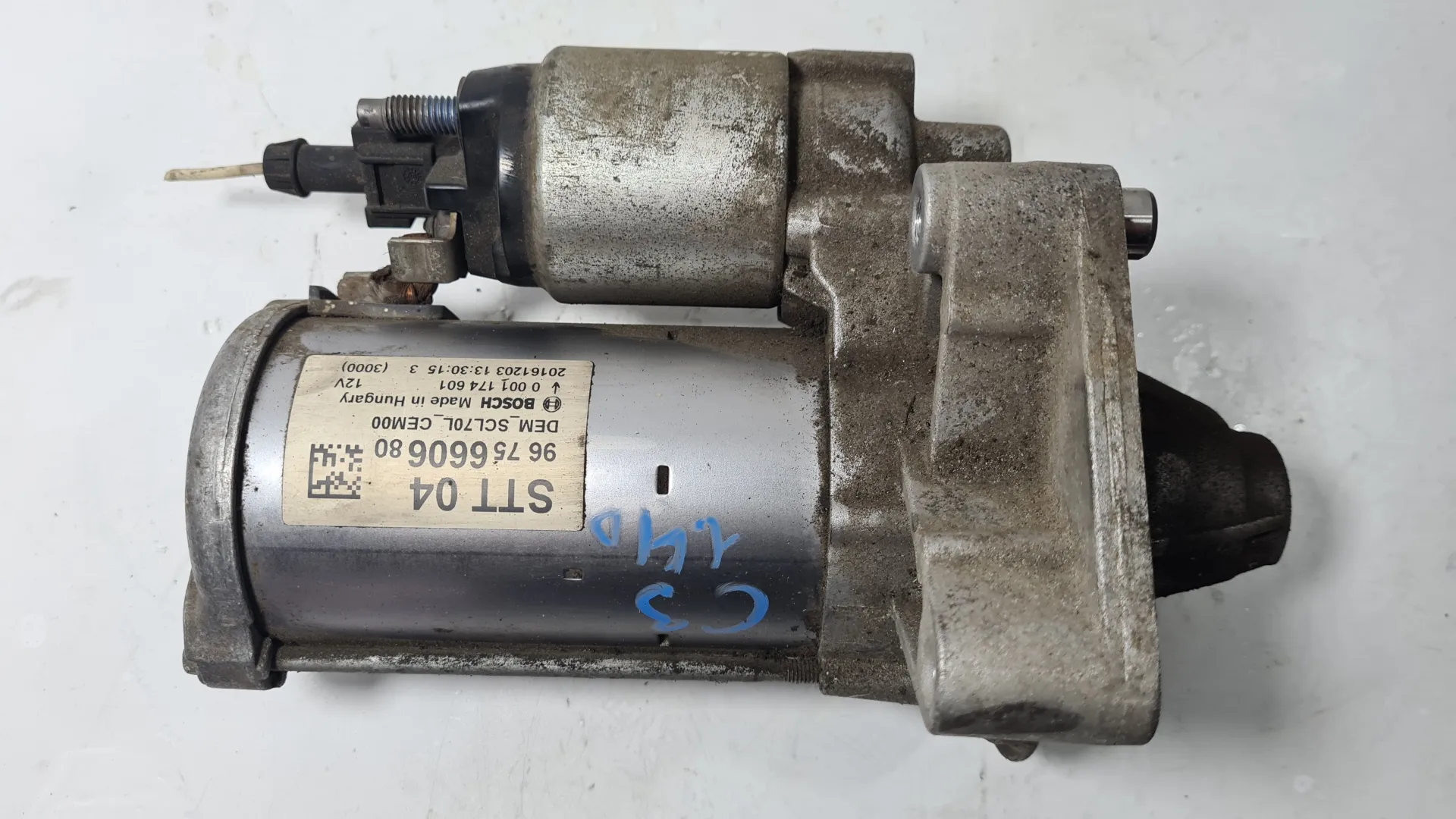 MOTORINO D' AVVIAMENTO con codice 9675666080 da CITROEN C3 Serie con codice motore BH02 (16>)