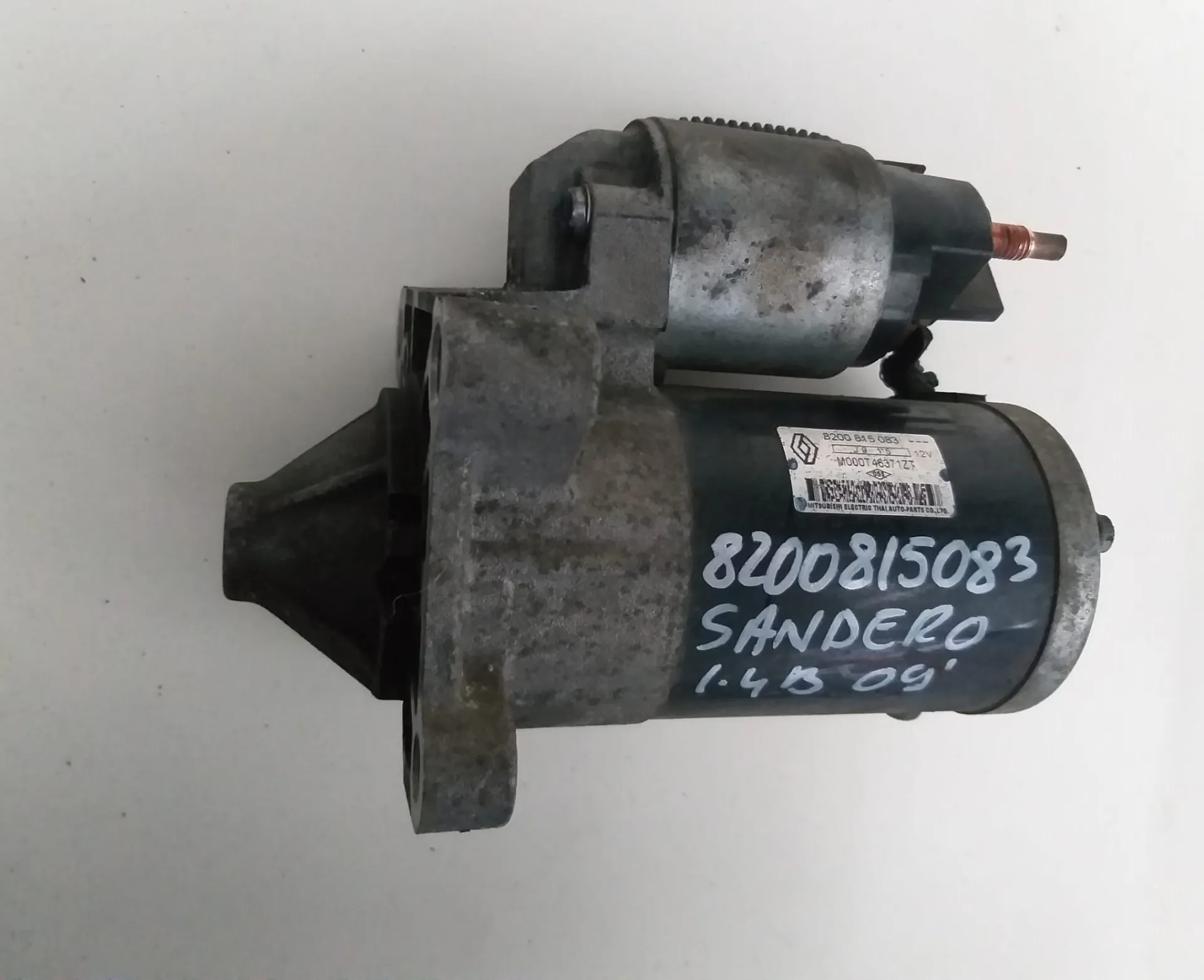 Motorino d'avviamento Dacia Sandero 1.4 B/GPL del 2009 CODICE RICAMBIO : 8200815083