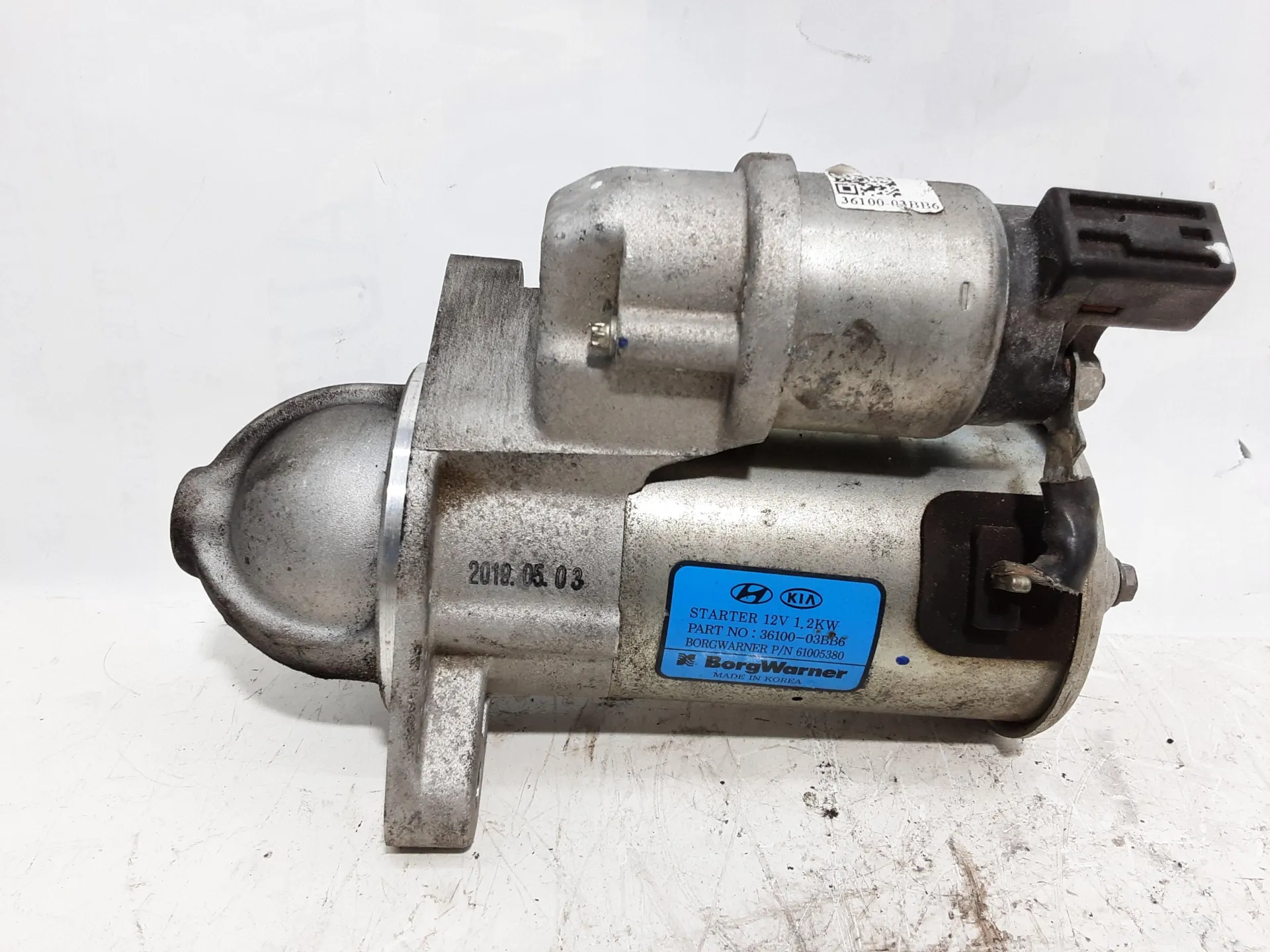 MOTORINO D' AVVIAMENTO con codice 3610003BB6 da HYUNDAI i20 1° Serie 1200 Benzina 55 kW / 75 CV (2019)