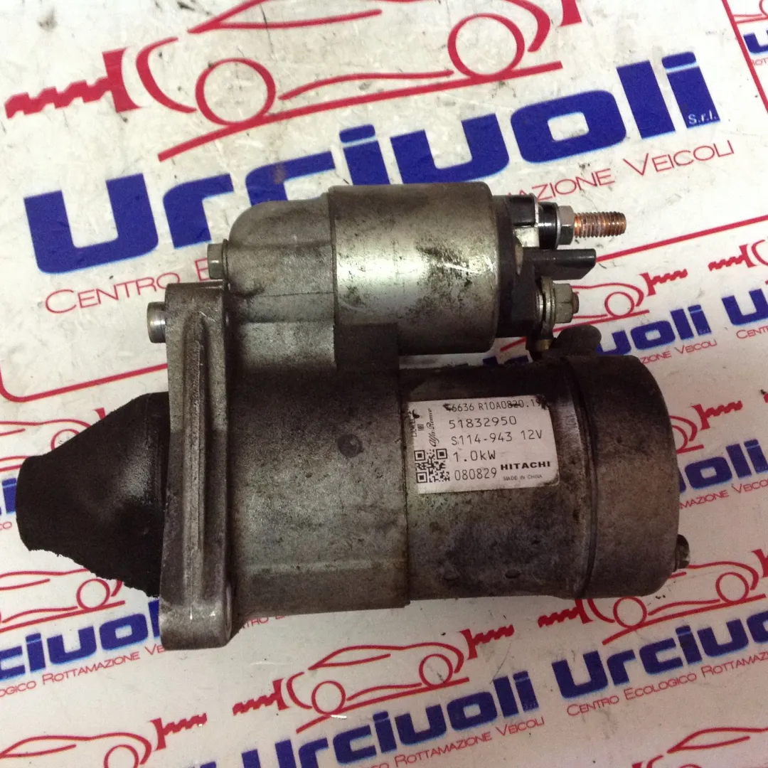 MOTORINO D' AVVIAMENTO con codice 51832950 S114-943 HITACHI da LANCIA Musa 2Â° Serie 1400 Benzina (2009)