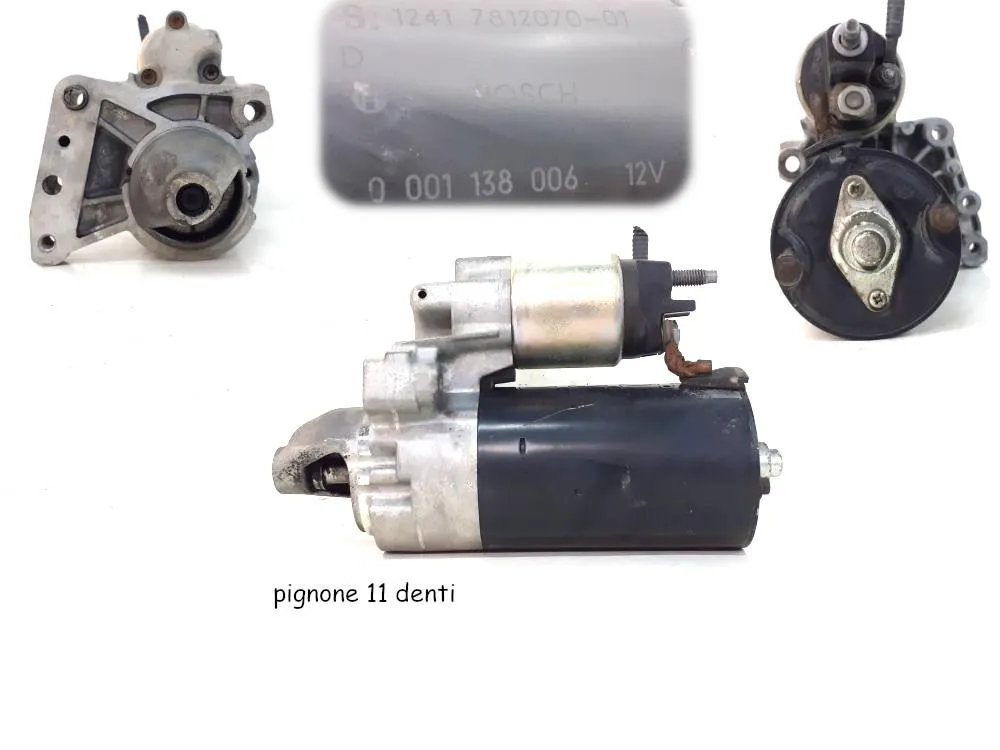 MOTORINO D' AVVIAMENTO con codice 1241781207001 / 0001138006 da MINI Cooper 2° Serie 1600 Diesel 80 con codice motore 9HZ (2008)