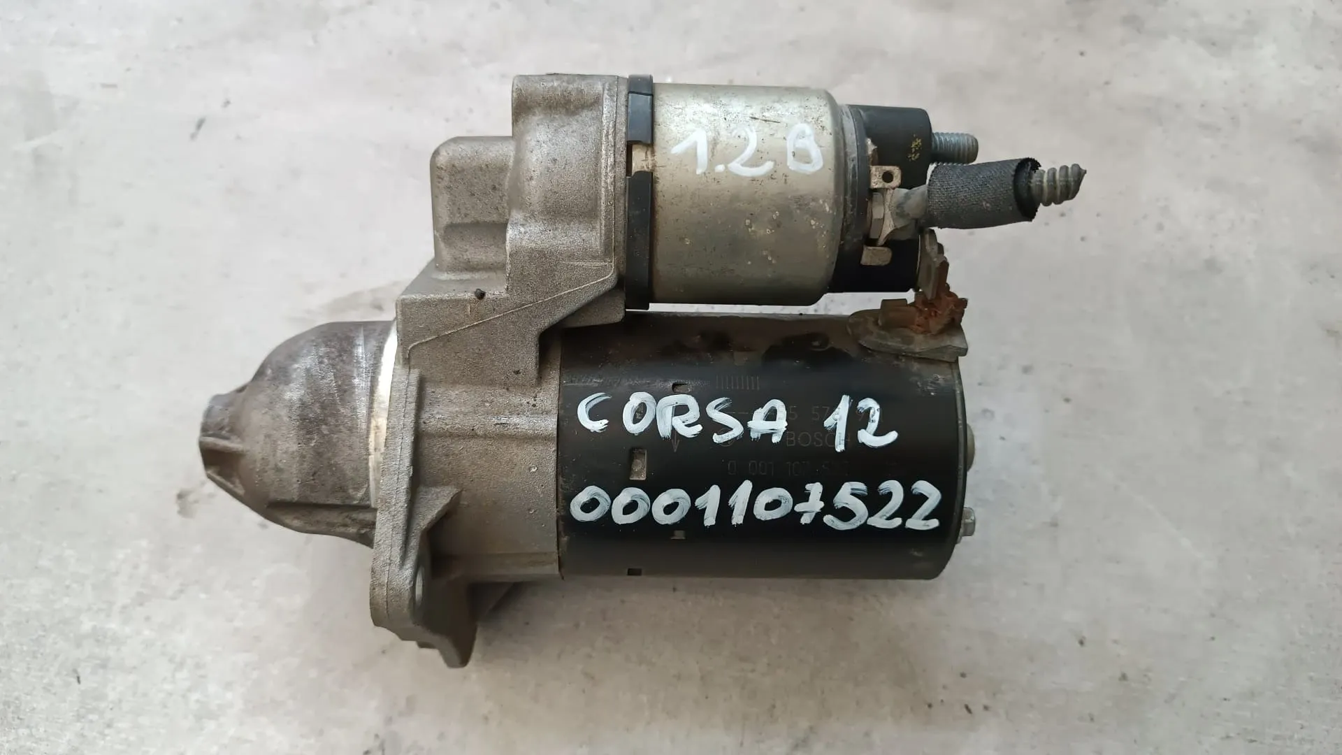 Motorino d'avviamento Opel Corsa D 1.2 B del 2012 CODICE RICAMBIO : 0001107522