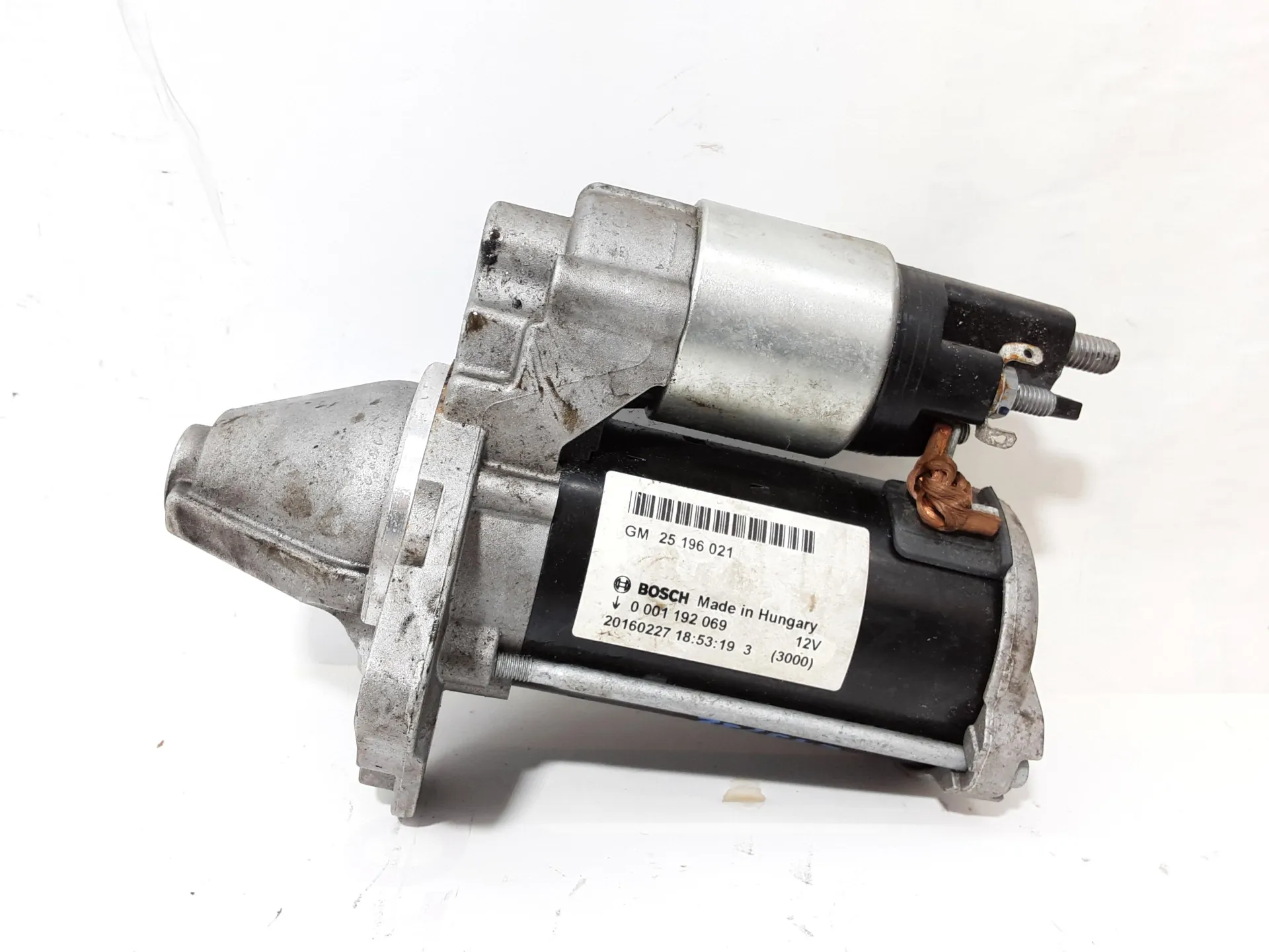 MOTORINO D' AVVIAMENTO con codice 25196021 da OPEL Corsa E 3° Serie B 12 XEL Benzina 1200 (15>)