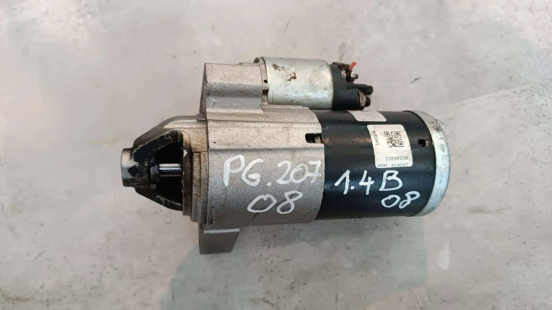 Motorino d'avviamento Peugeot 207 1.4 B del 2008 CODICE RICAMBIO : MOT22471