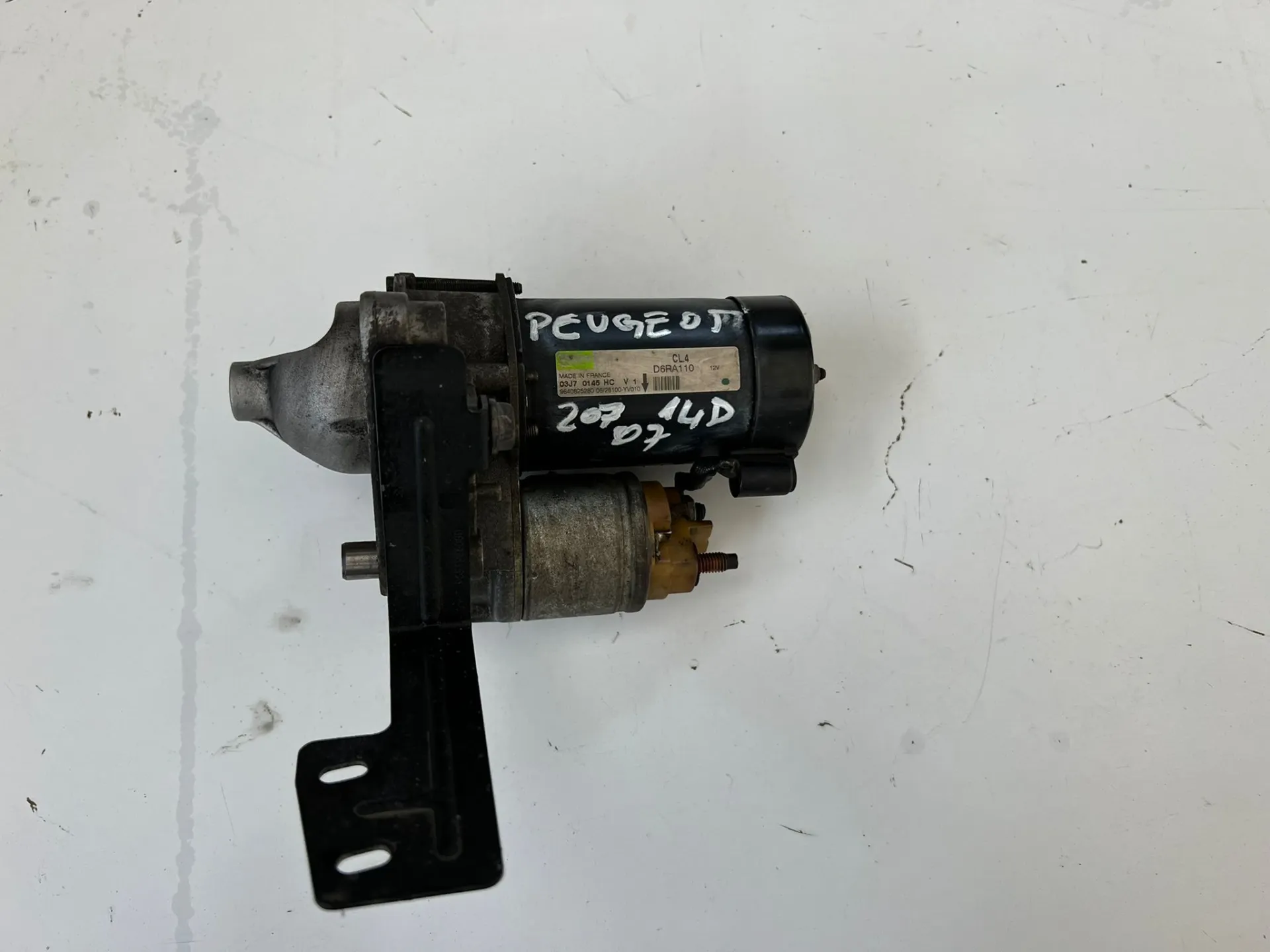 Motorino d'avviamento Peugeot 207 1.4 D del 2007 CODICE RICAMBIO : 03J70145HC