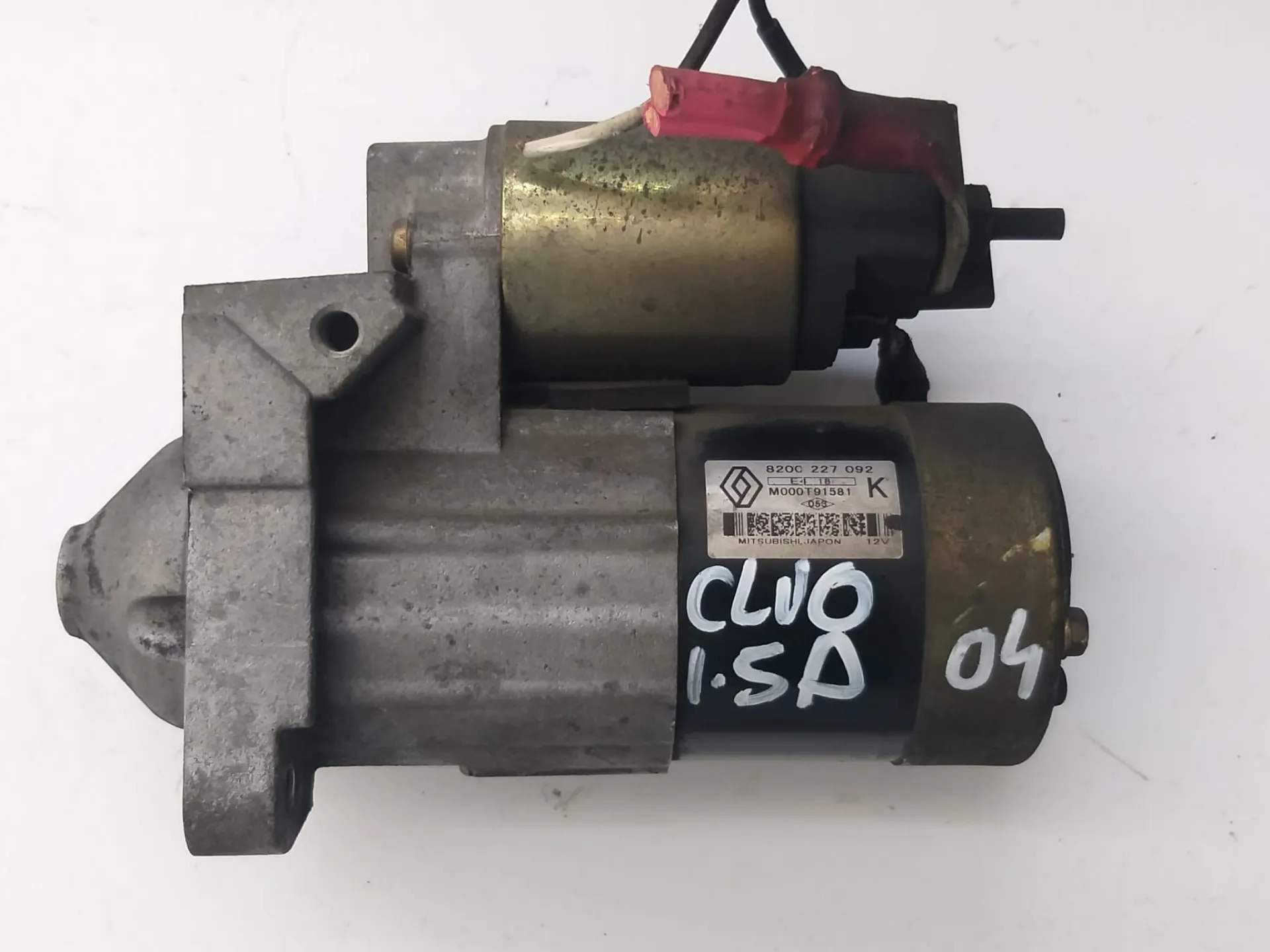 Motorino d'avviamento Renault Clio 1.5 D del 2004 CODICE RICAMBIO : 820C227092