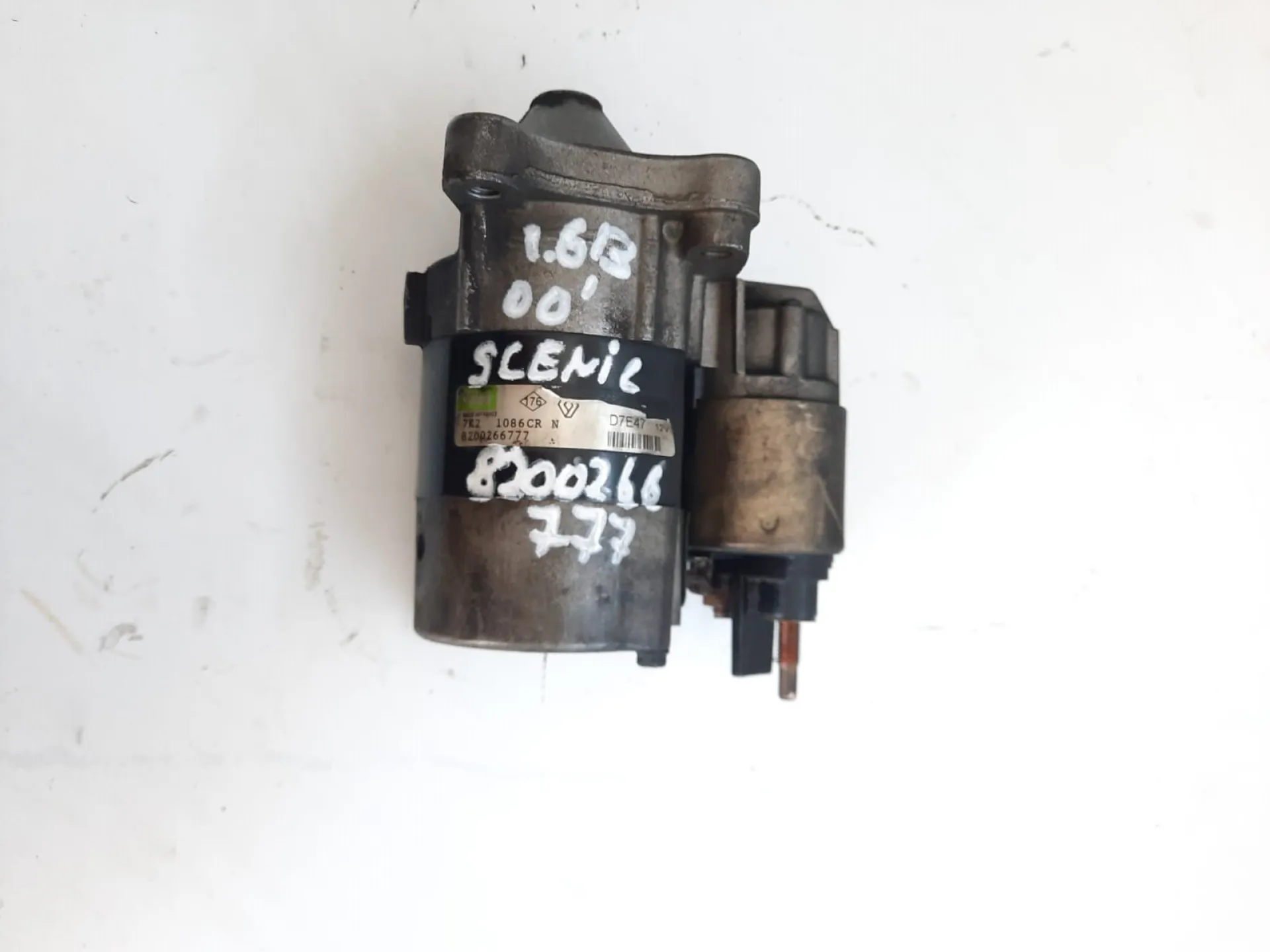 Motorino d'avviamento Renault Scenic 1.6 B del 2000 CODICE RICAMBIO : 8200266777
