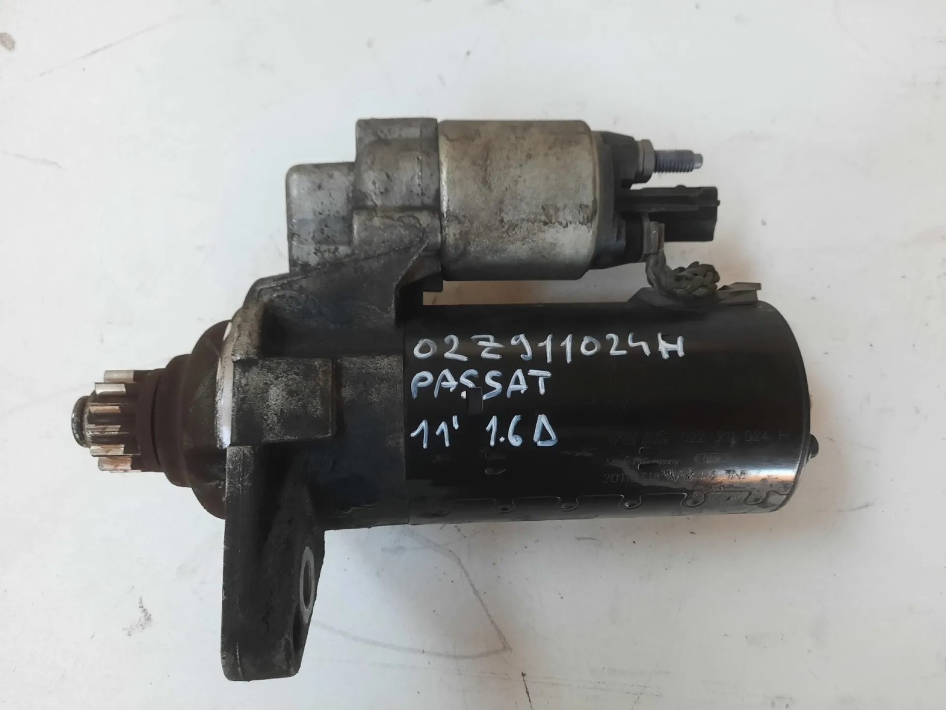 Motorino D'avviamento VW Passat 1.6 Tdi 2011 SW CODICE RICAMBIO : 02Z911024H