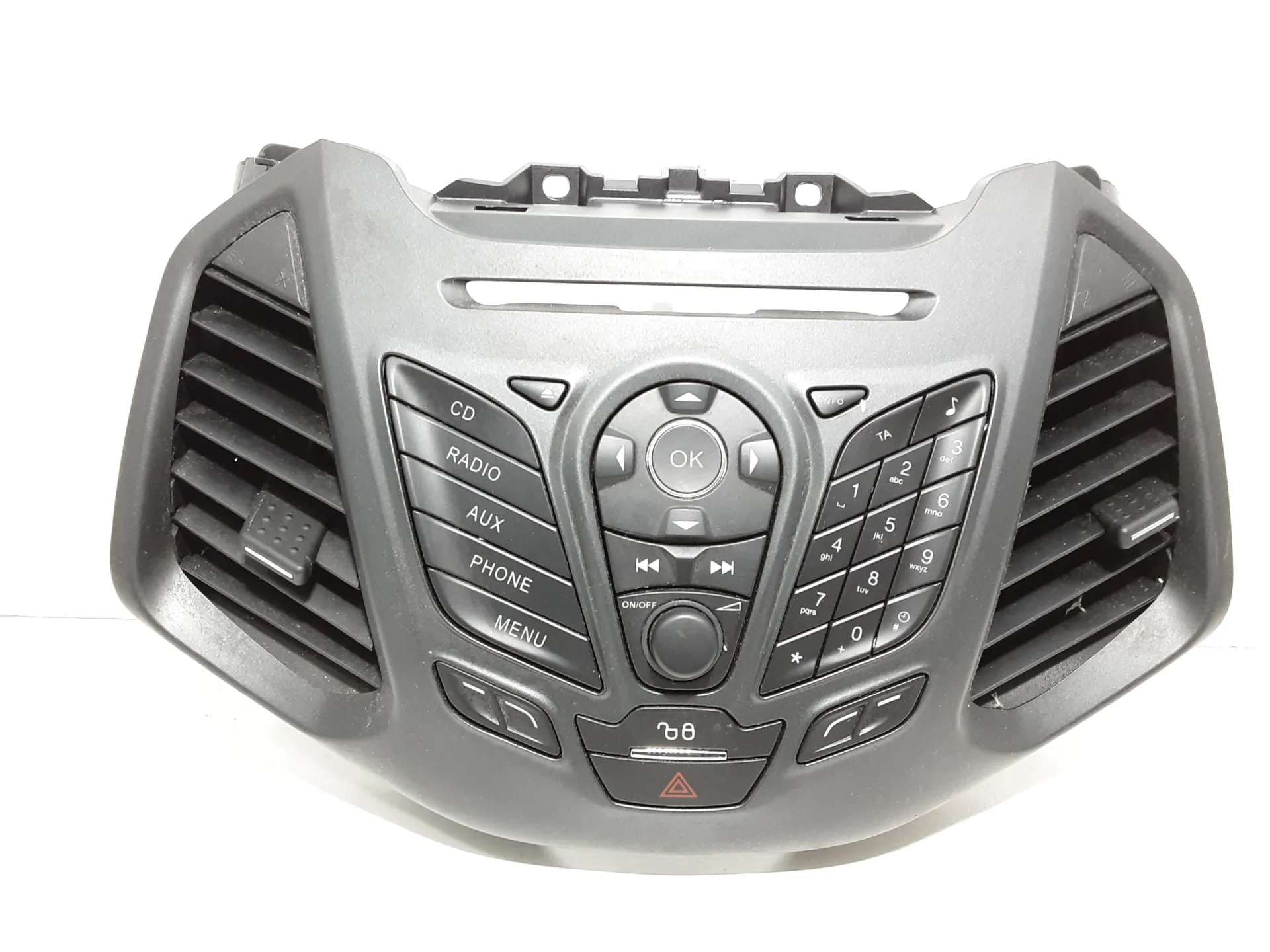 PANNELLO COMANDI AUTORADIO con codice BM5T18K811BA da FORD EcoSport Serie (15>) 1500 Diesel 70 kW / 95 CV con codice motore XVJD/XVJD (2016)