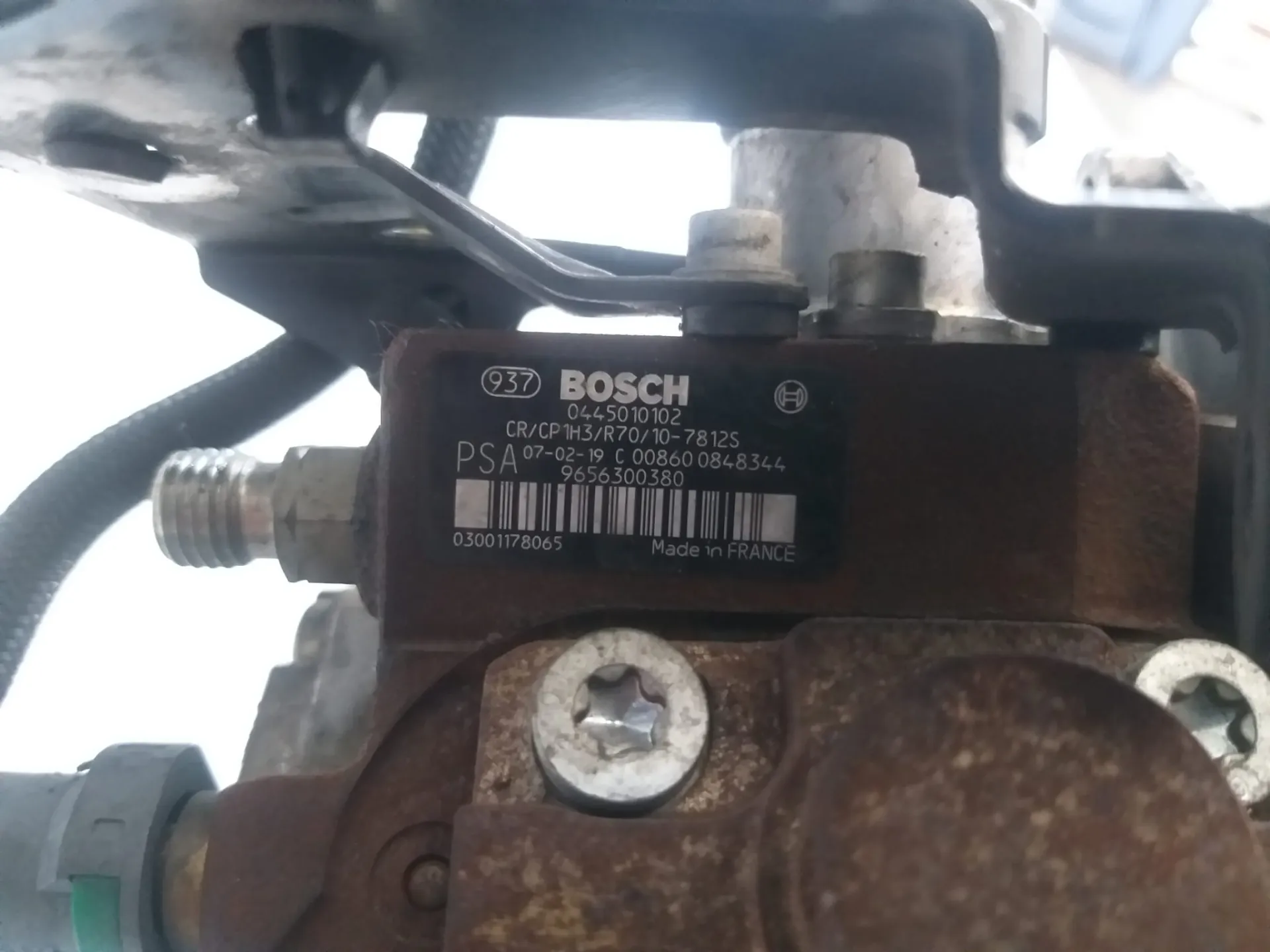 Pompa iniezione gasolio Peugeot 307 1.6 HDI del 2006 CODICE RICAMBIO : 0445010102