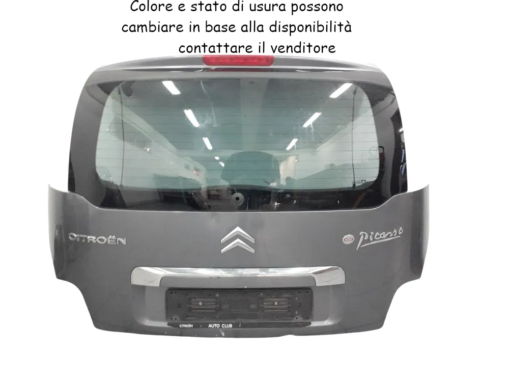 PORTELLONE POSTERIORE COMPLETO con codice 9803598080 da CITROEN C3 Picasso (08>) 1600 Diesel 68 kW / 92 CV con codice motore 9HP/9HP (DV6DTED) (2010)