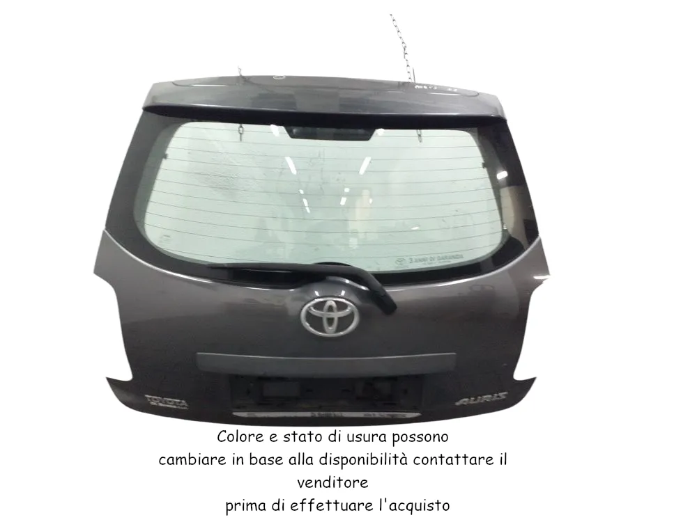 PORTELLONE POSTERIORE COMPLETO con codice 6700502110 da TOYOTA Auris Serie (E150) (07>12) 1400 Diesel 66 kW / 90 CV con codice motore 1NDTV/1ND-TV (2008)