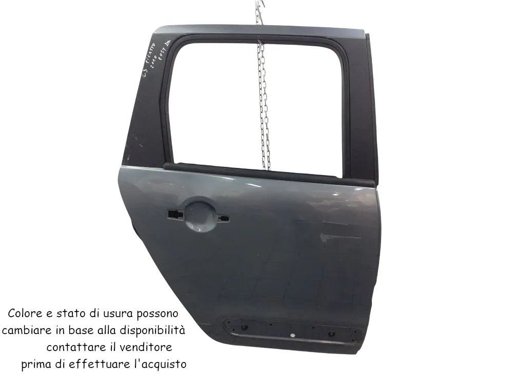 PORTIERA POSTERIORE DESTRA con codice 9008V6 da CITROEN C3 Picasso (08>) 1600 Diesel 68 kW / 92 CV con codice motore 9HP/9HP (DV6DTED) (2010)