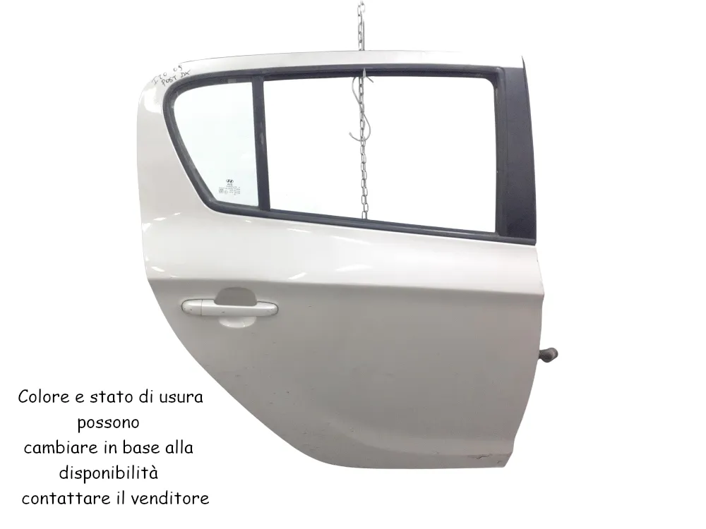 PORTIERA POSTERIORE DESTRA con codice 770041J010 da HYUNDAI i20 1Â° Serie con codice motore G4LA (2009)