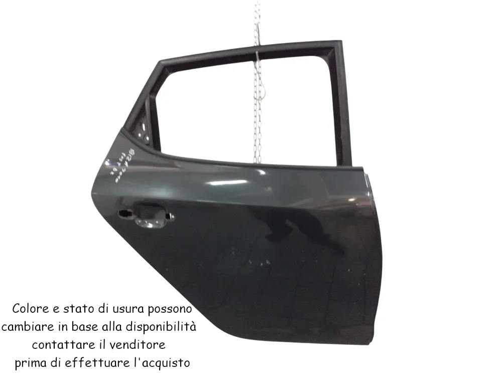 PORTIERA POSTERIORE DESTRA con codice 6J833056 da SEAT Ibiza Serie (08>12) 1200 Benzina 51 kW / 70 CV con codice motore BZG/BZG, CGPA, CJLB (2010)