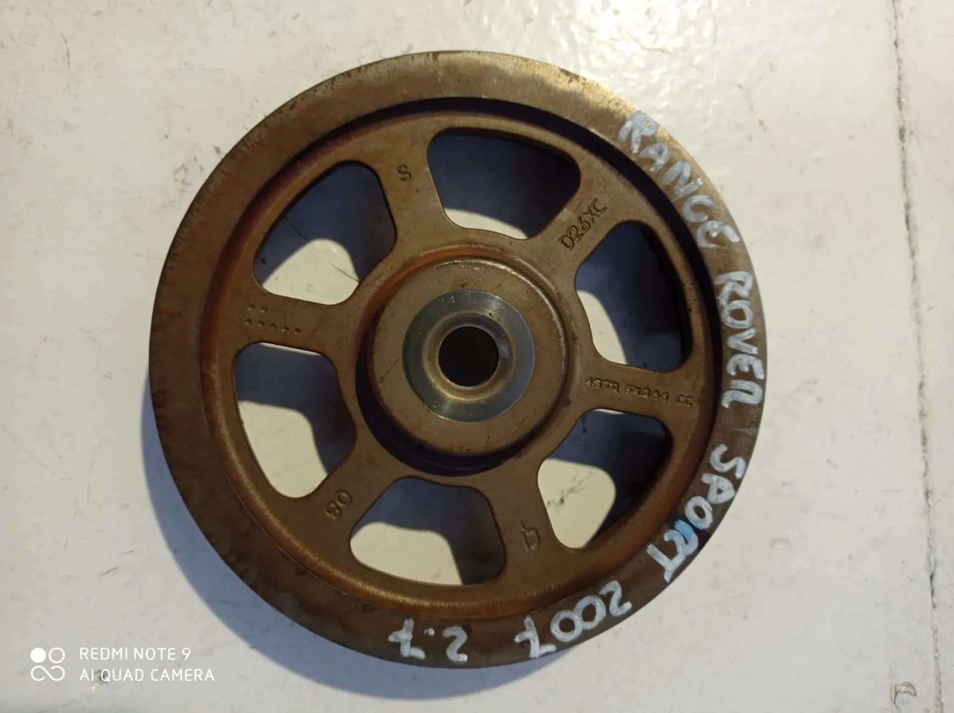 PULEGGIA CINGHIA ALBERO A GOMITI LAND ROVER Range Rover SPORT (05>13) 2700 Diesel (2007)
