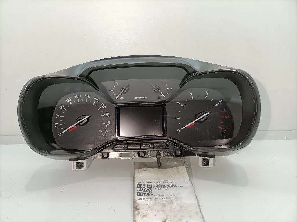 QUADRO STRUMENTI CENTRALE LIVELLI con codice 9837553680 da CITROEN C3 Serie (16>)