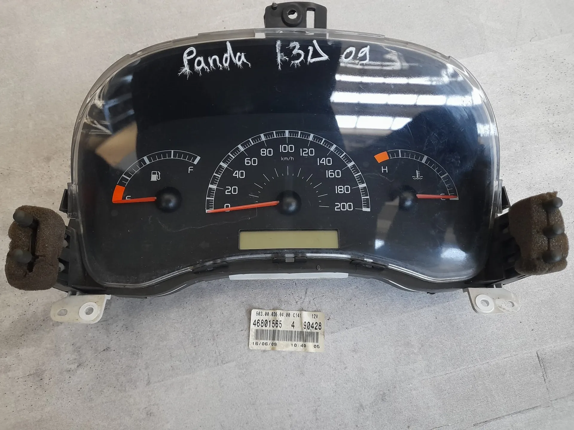 Quadro strumenti Fiat Panda 1.3 D del 2009 CODICE RICAMBIO : 46801565