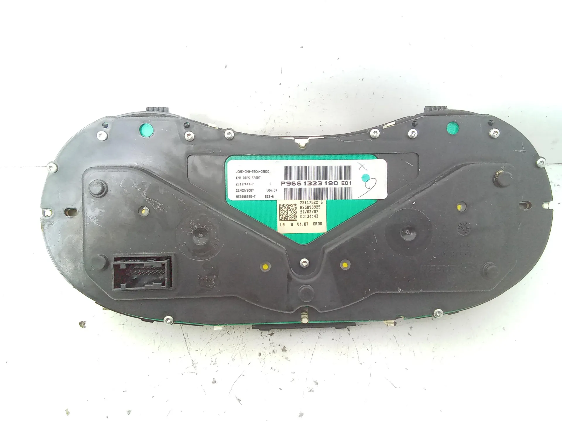 QUADRO STRUMENTI con codice P9661323180 da PEUGEOT 307 Berlina 2Â° Serie 1600 Diesel (2007)
