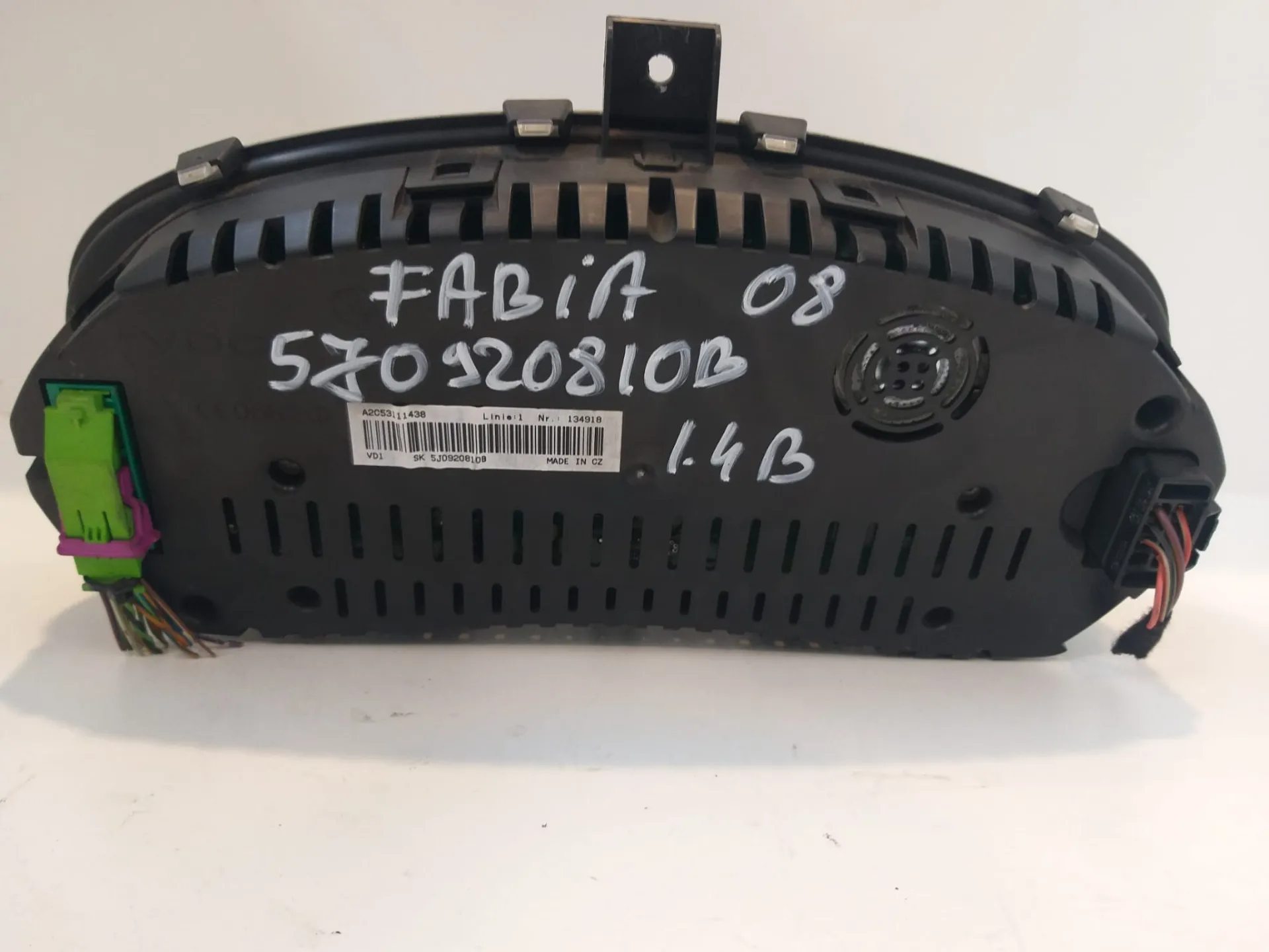 Quadrostrumenti Skoda Fabia del 2008 1.4 Benzina CODICE RICAMBIO : 5J0920810B