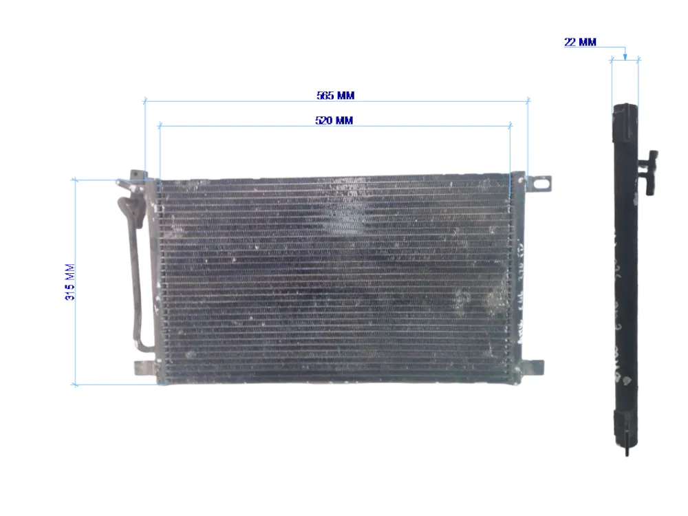 RADIATORE A/C con codice 64538377648 da BMW Serie 3 E46 Berlina (01>05) 2000 Diesel 110 con codice motore 204D4/204D4 (2003)